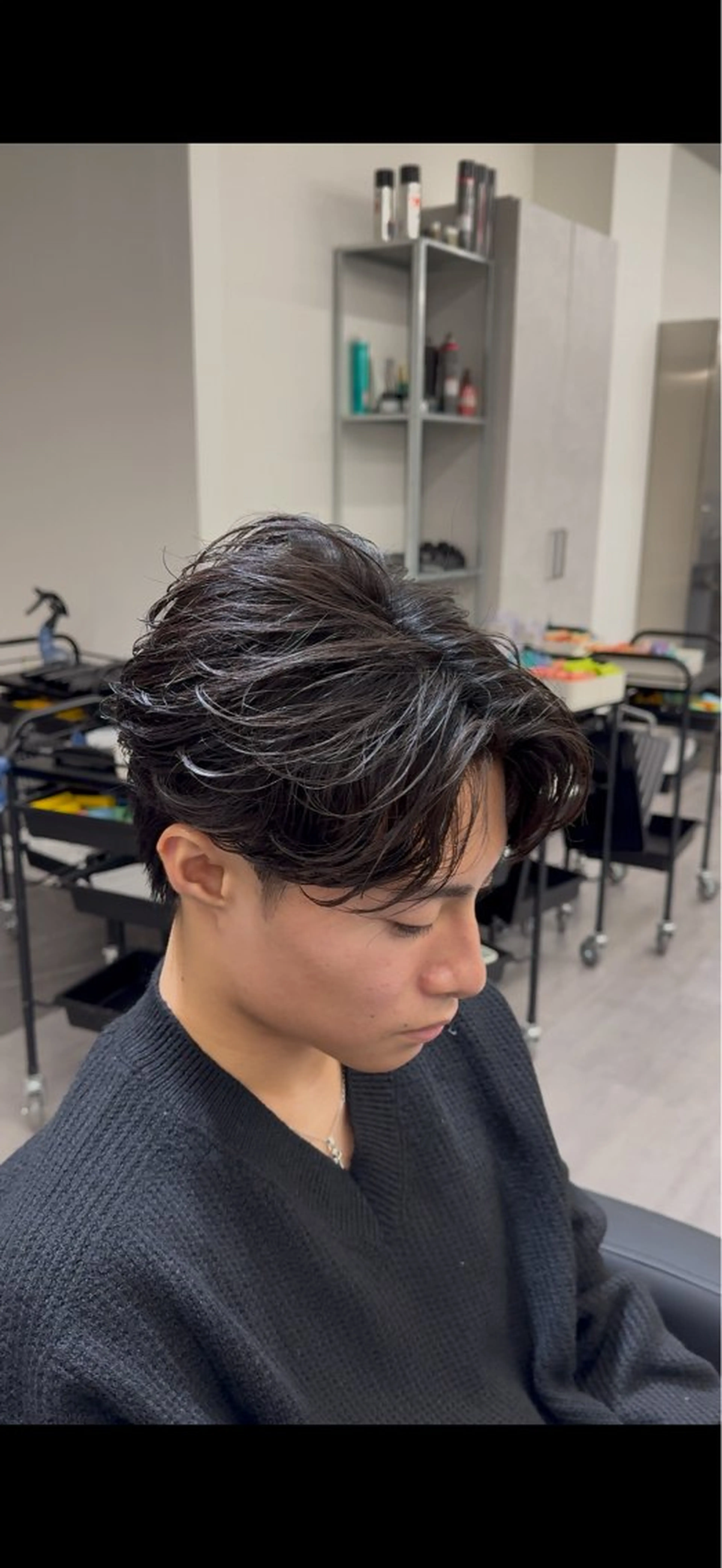 ショート パーマ メンズ フェザーパーマ メンズパーマ カット パーマ タクミ/名駅/栄 メンズ特化型美容師のヘアスタイル