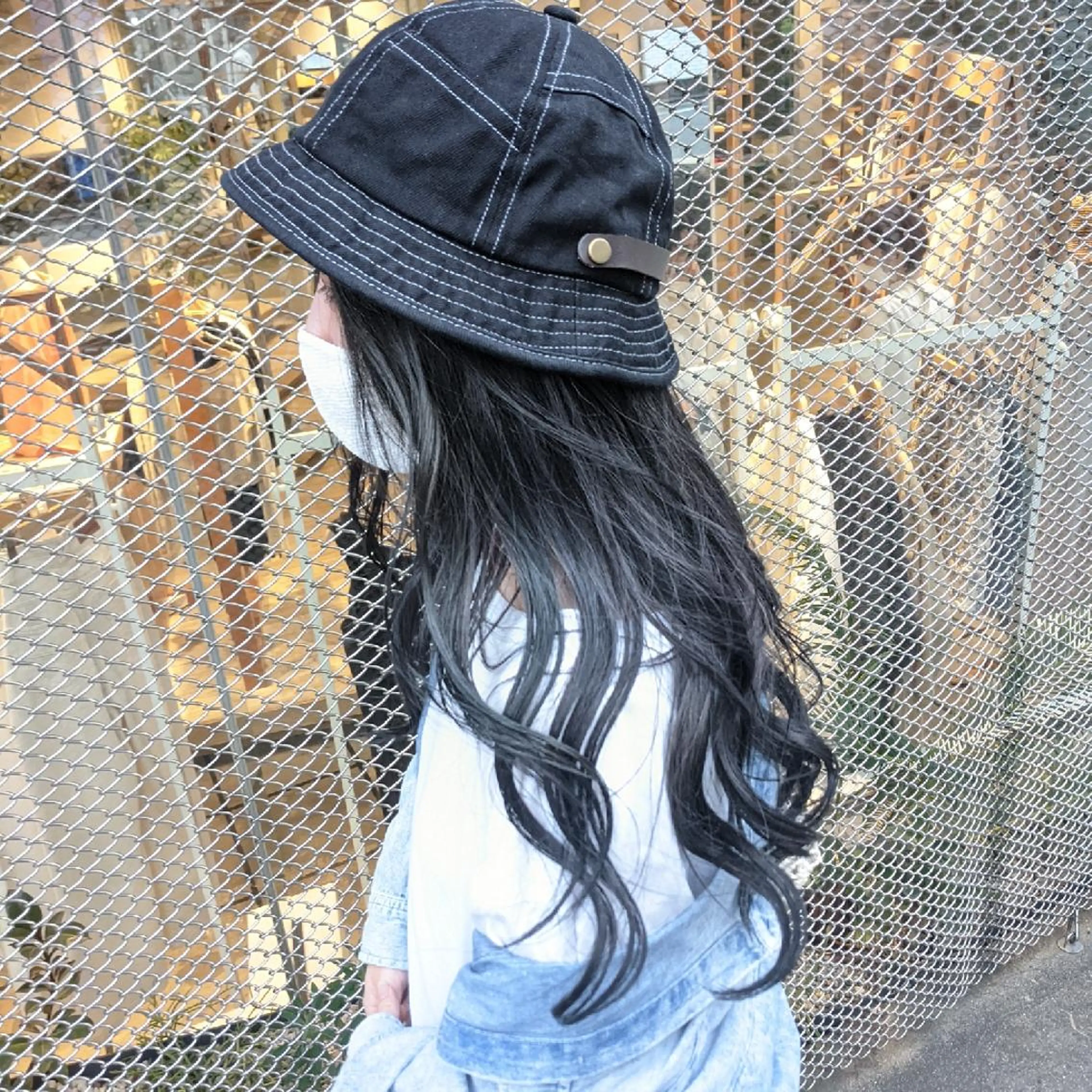 ロング カラー 黒髪 ブルーカラー ブルーブラック fuwat所属・秋葉原でカラーする なら🐉ちぇーたんのヘアスタイル