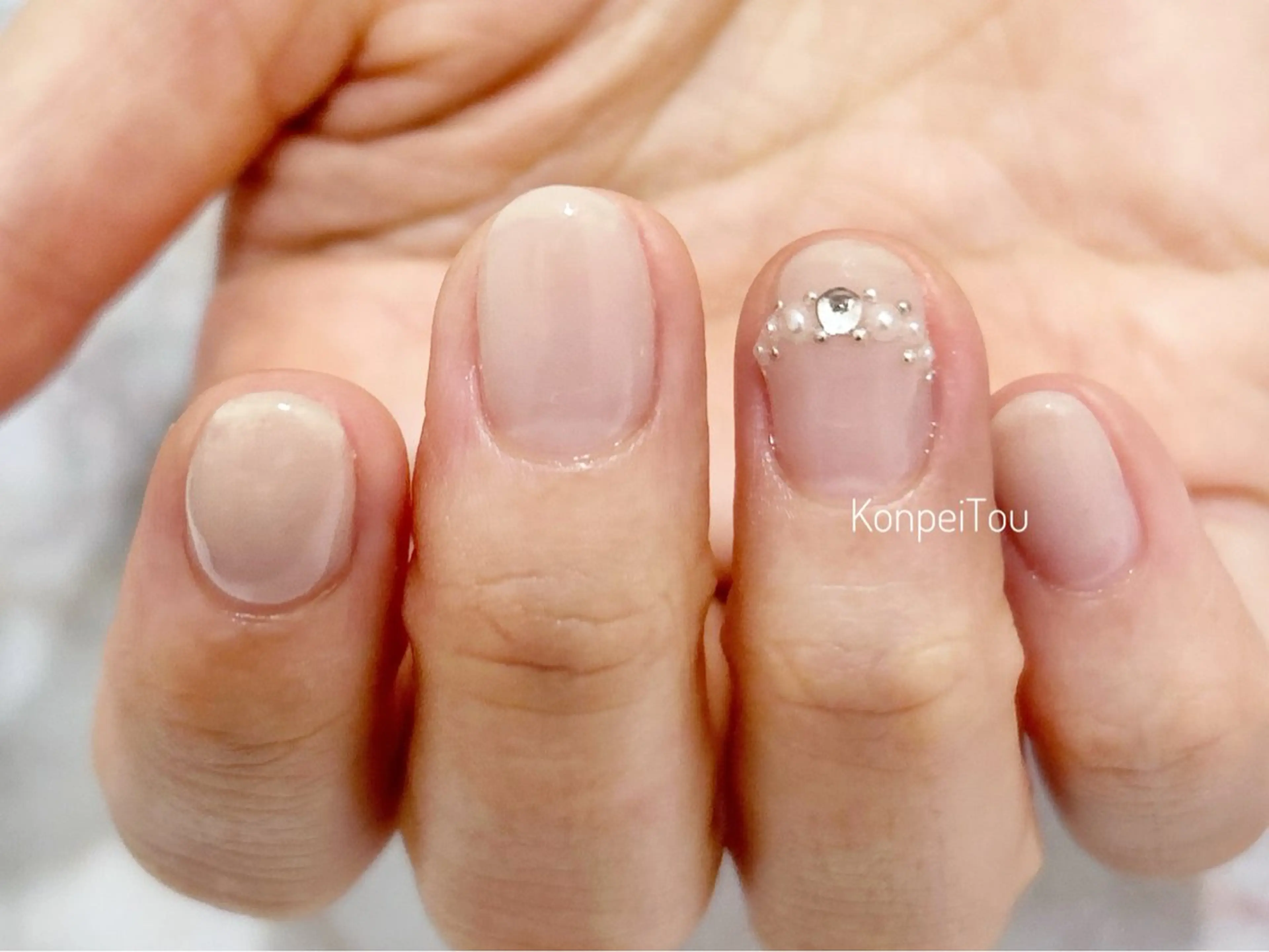 ネイル オフィスネイル ブライダルネイル ハンドネイル おうちのネイルサロン　konpeiTou〜こんぺいとう〜所属・おうちのネイルサロン KonpeiTouのネイルデザイン