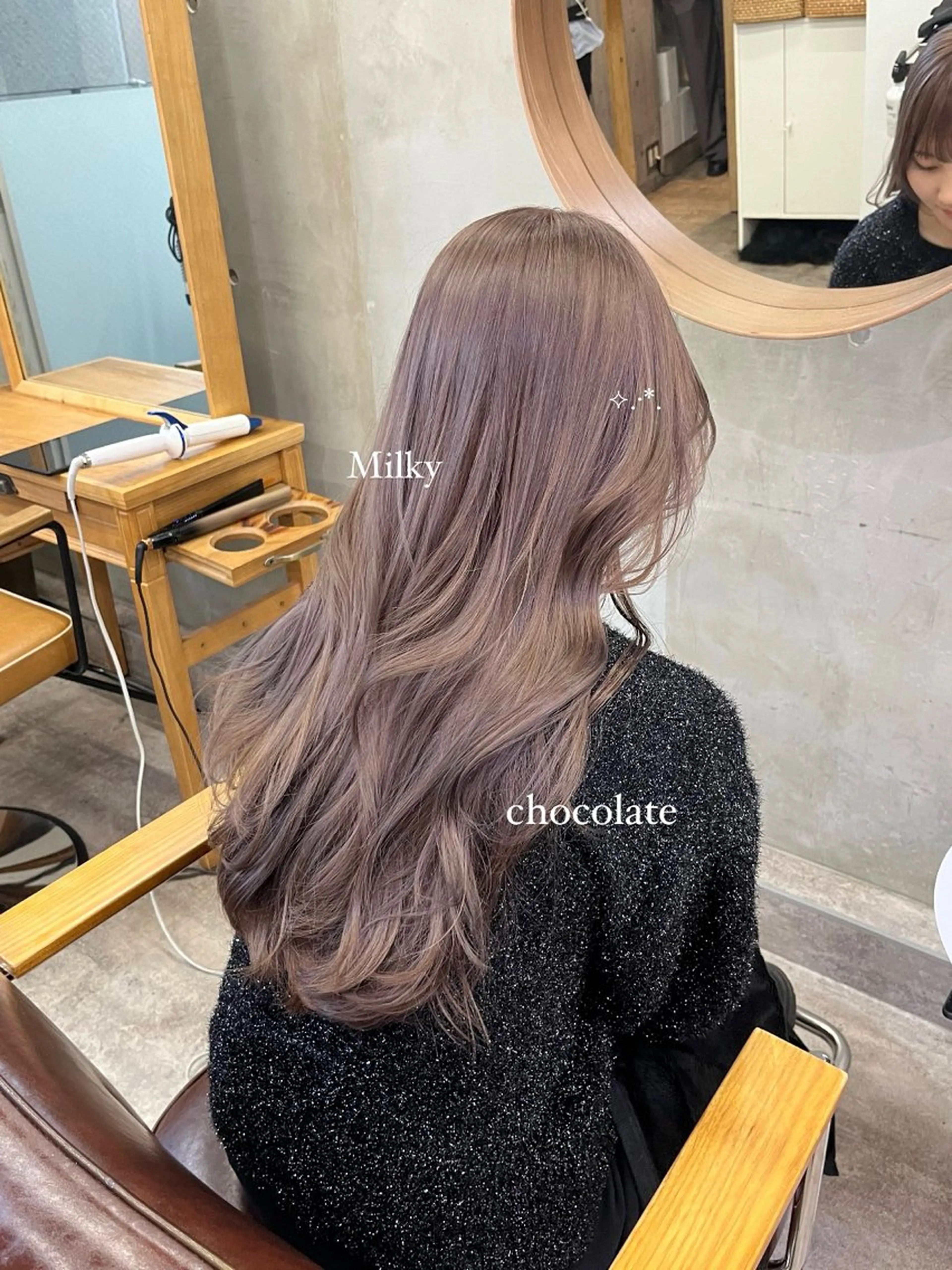 ロング カラー ベージュカラー ブリーチ ケアブリーチ 透明感カラー ダブルカラー カット SALT WATER所属・🫐 𝐌𝐚𝐨 🫐似合わせcutのヘアスタイル