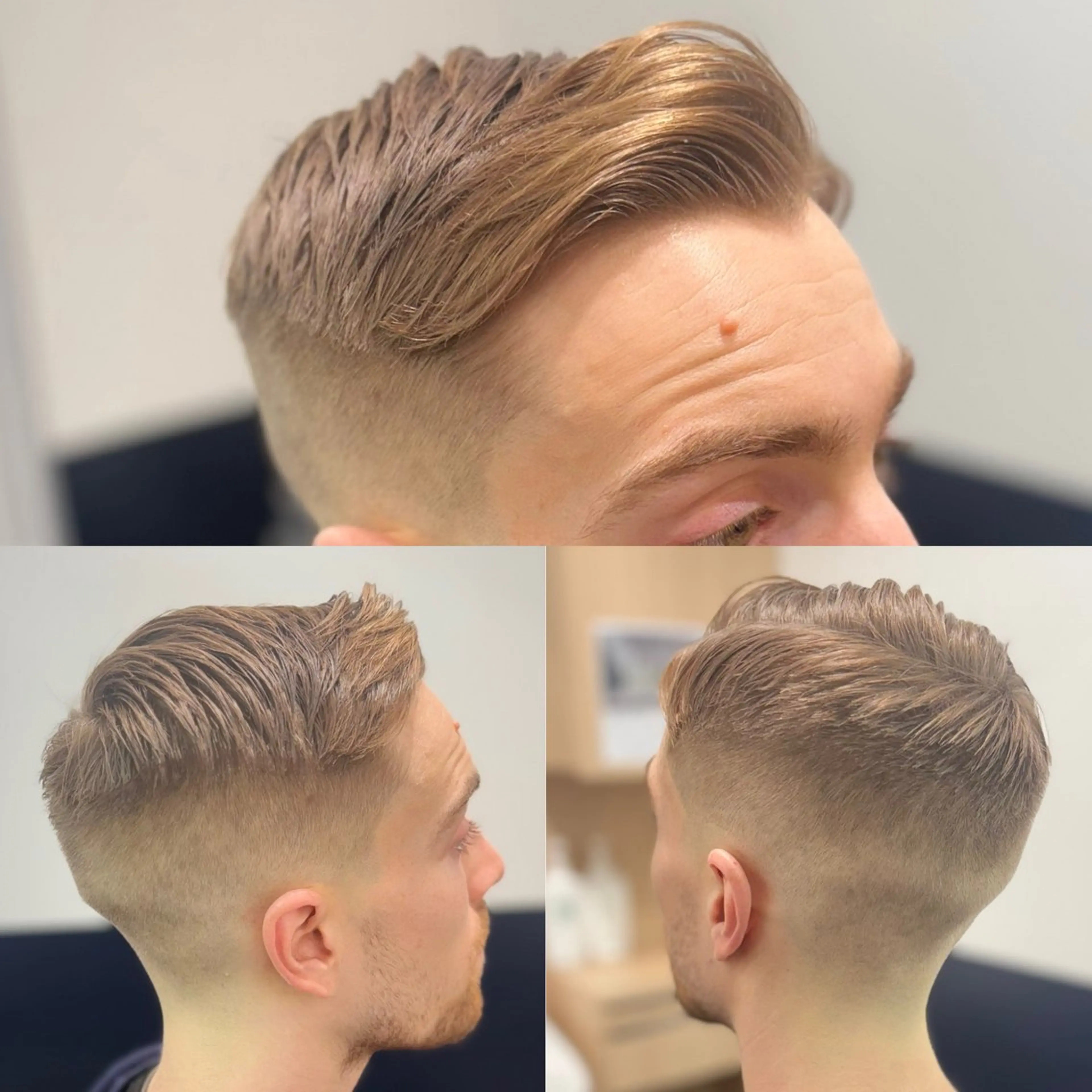 ショート メンズ カット メンズカットフェード パーマ/前山竜貴のヘアスタイル