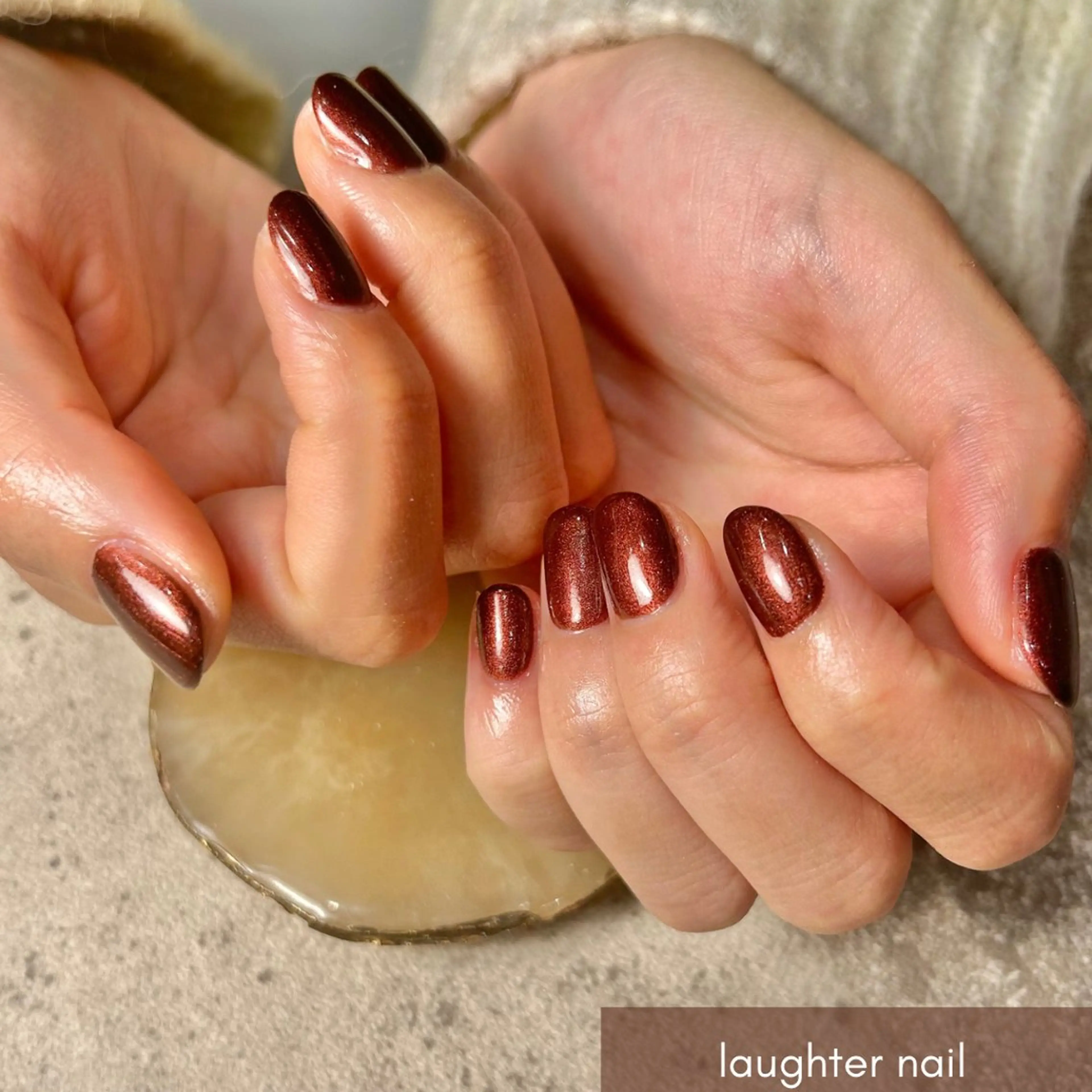 ネイル アートネイル ジェルネイル ワンカラーネイル シンプルネイル バレンタイン ハンドネイル laughter nailのネイルデザイン