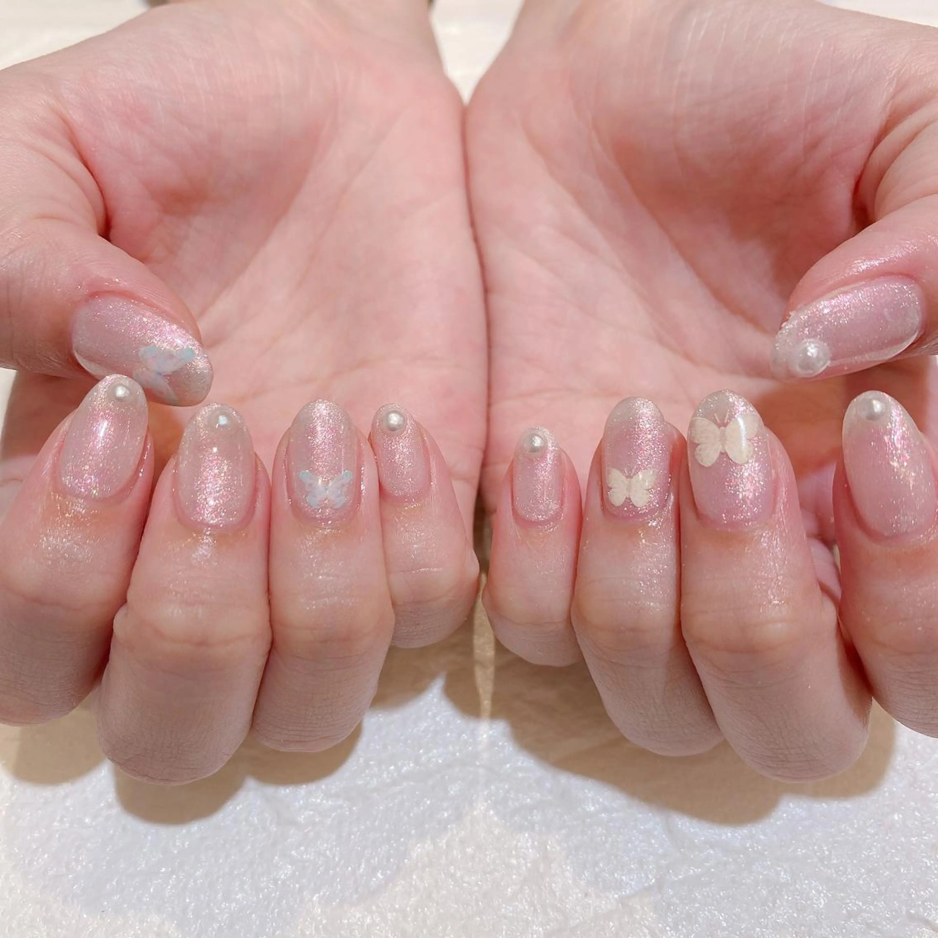 ネイル ストーンネイル ハンドネイル 鈴木 優菜のネイルデザイン