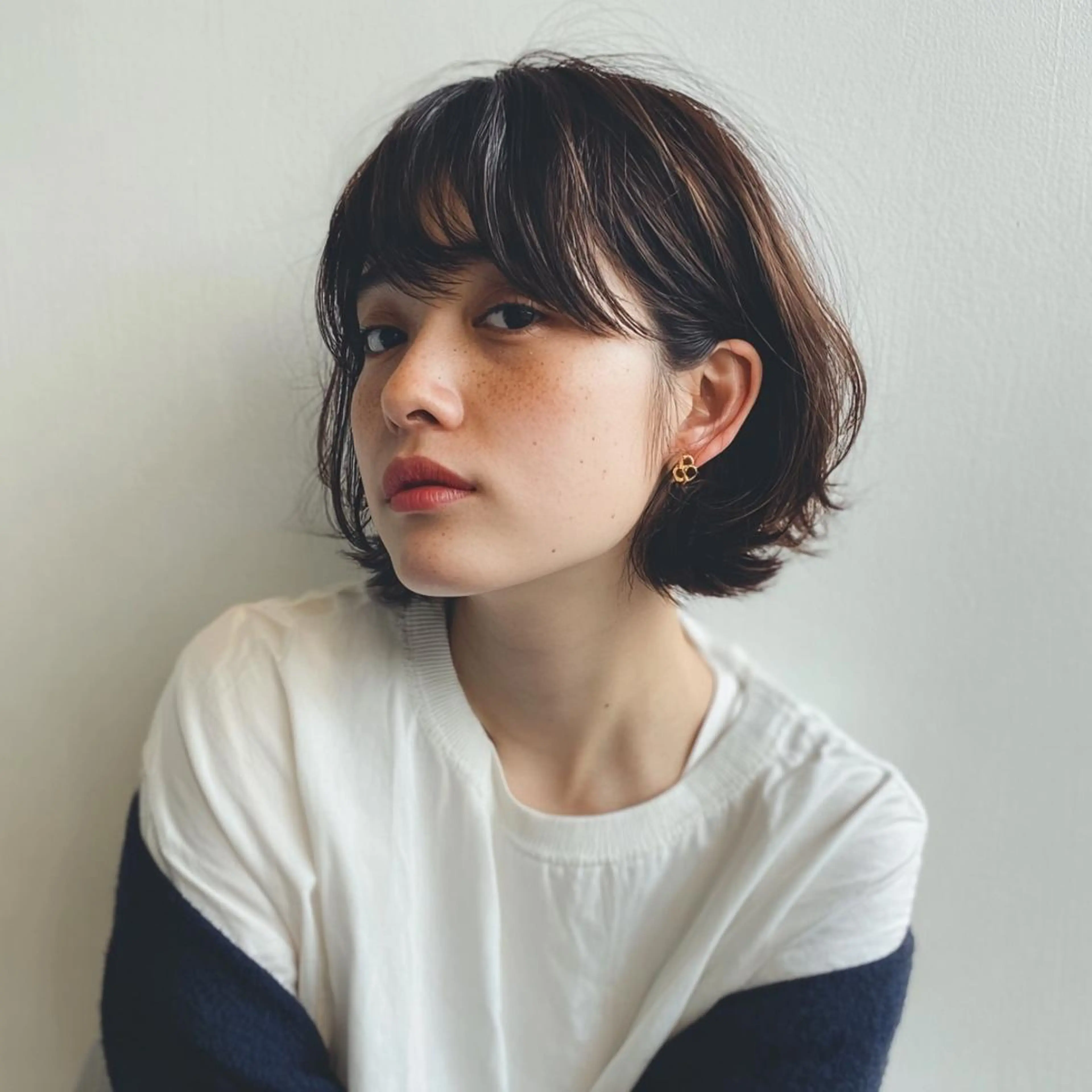 ミディアム 女性カット🎨カラー 🌀パーマ宮部楓奈のヘアスタイル