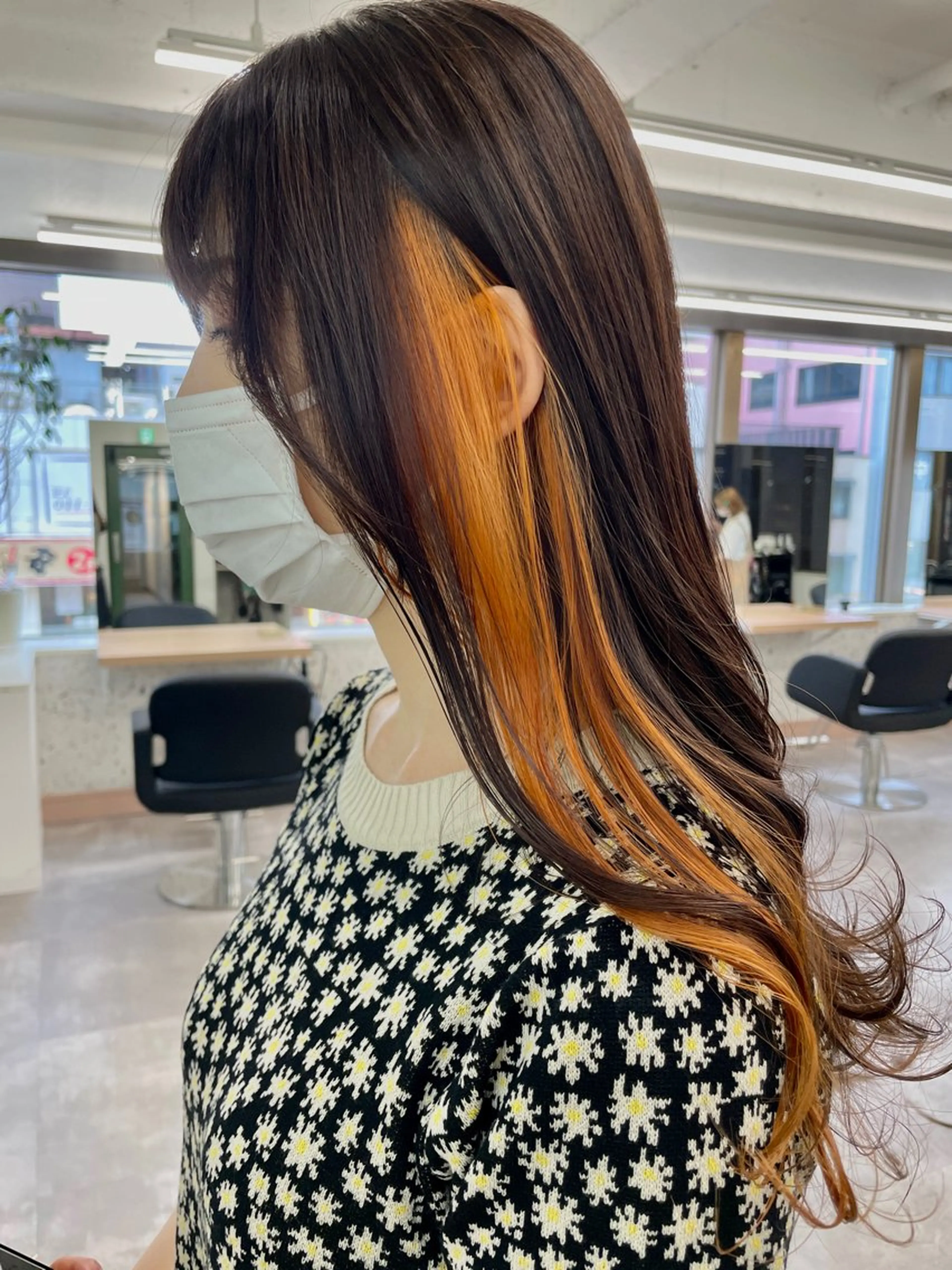 ロング ロング カット ヘアカラー トリートメント 💚透明感カラー💚 ♻️本間♻️のヘアスタイル