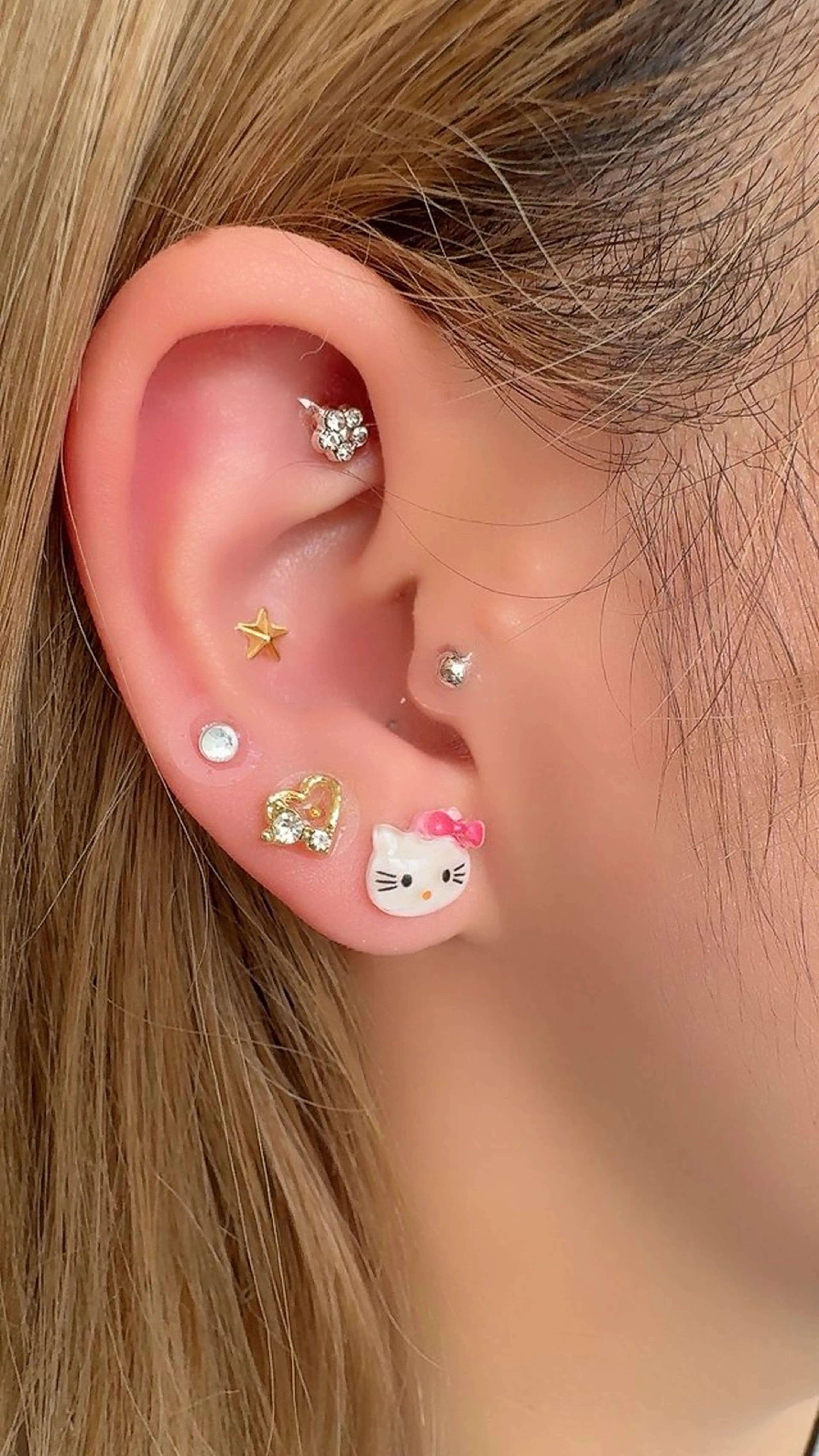 耳つぼジュエリー 14粒( 片耳7粒 )の写真