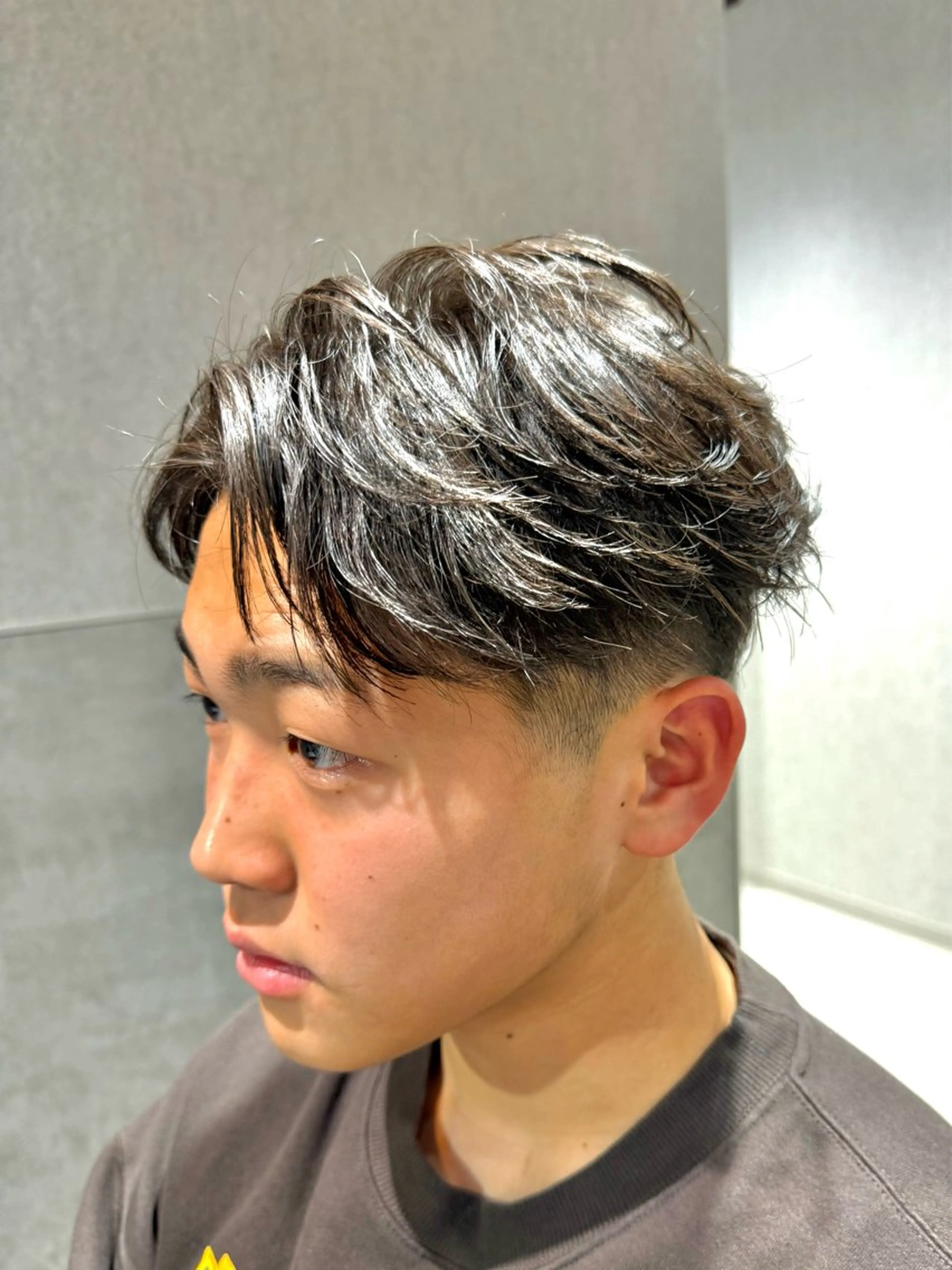 ✨曲がる縮毛矯正💈メンズカット＋Rストレート＋トリートメントの写真