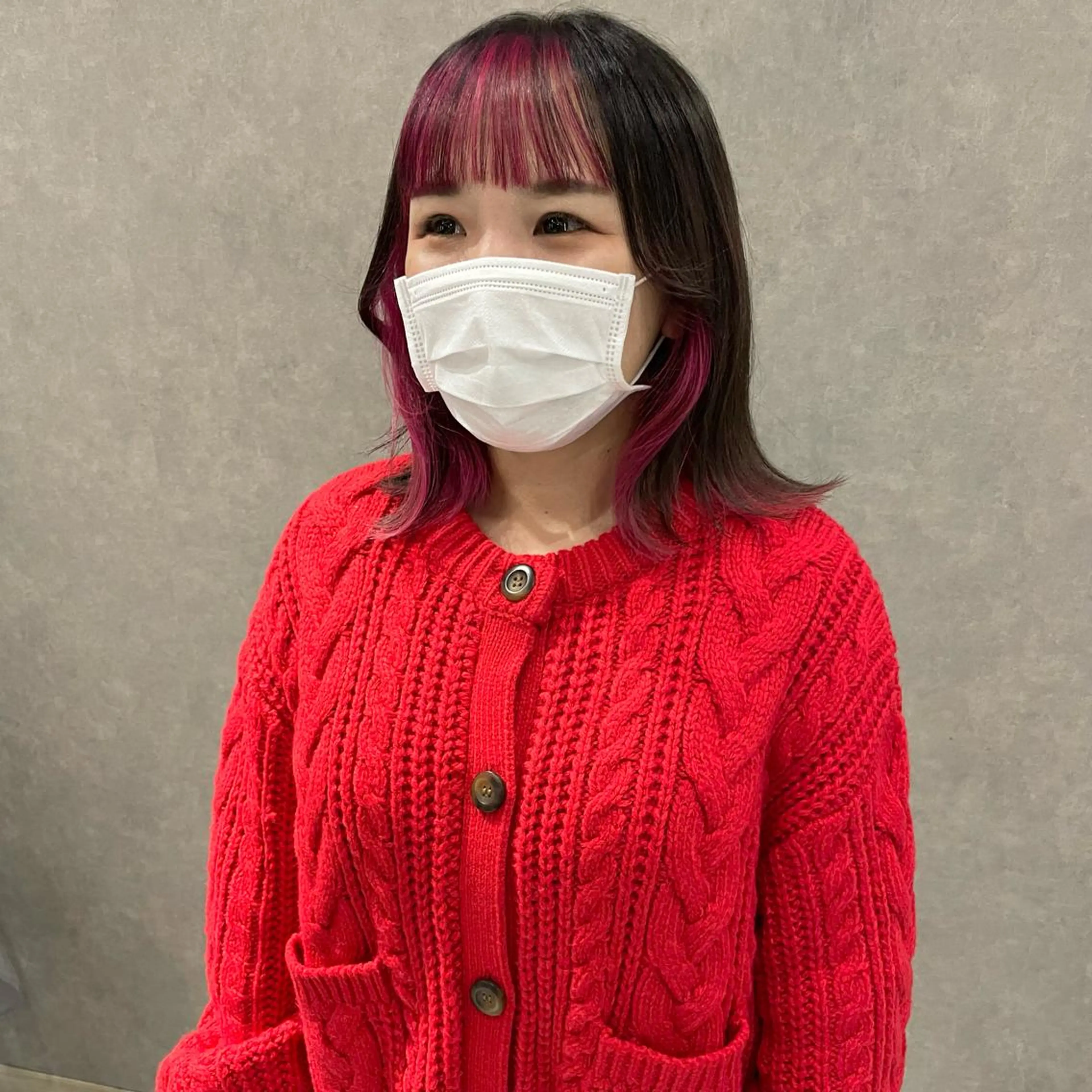 ミディアム カラー はちすか るかのヘアスタイル