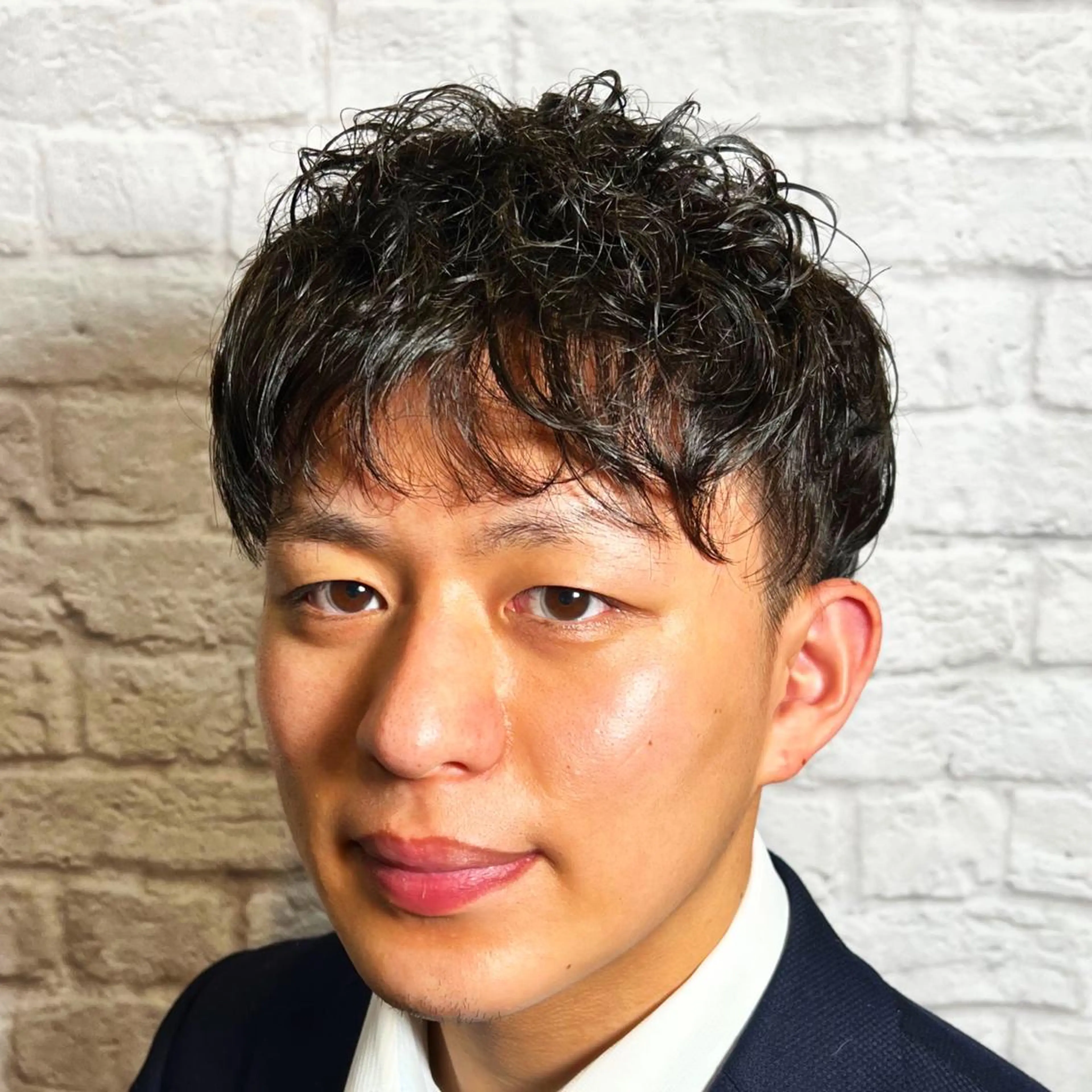 ショート カラー パーマ ヘアアレンジ メンズ カット パーマ メンズカット/パーマ 山崎航平💈のヘアスタイル