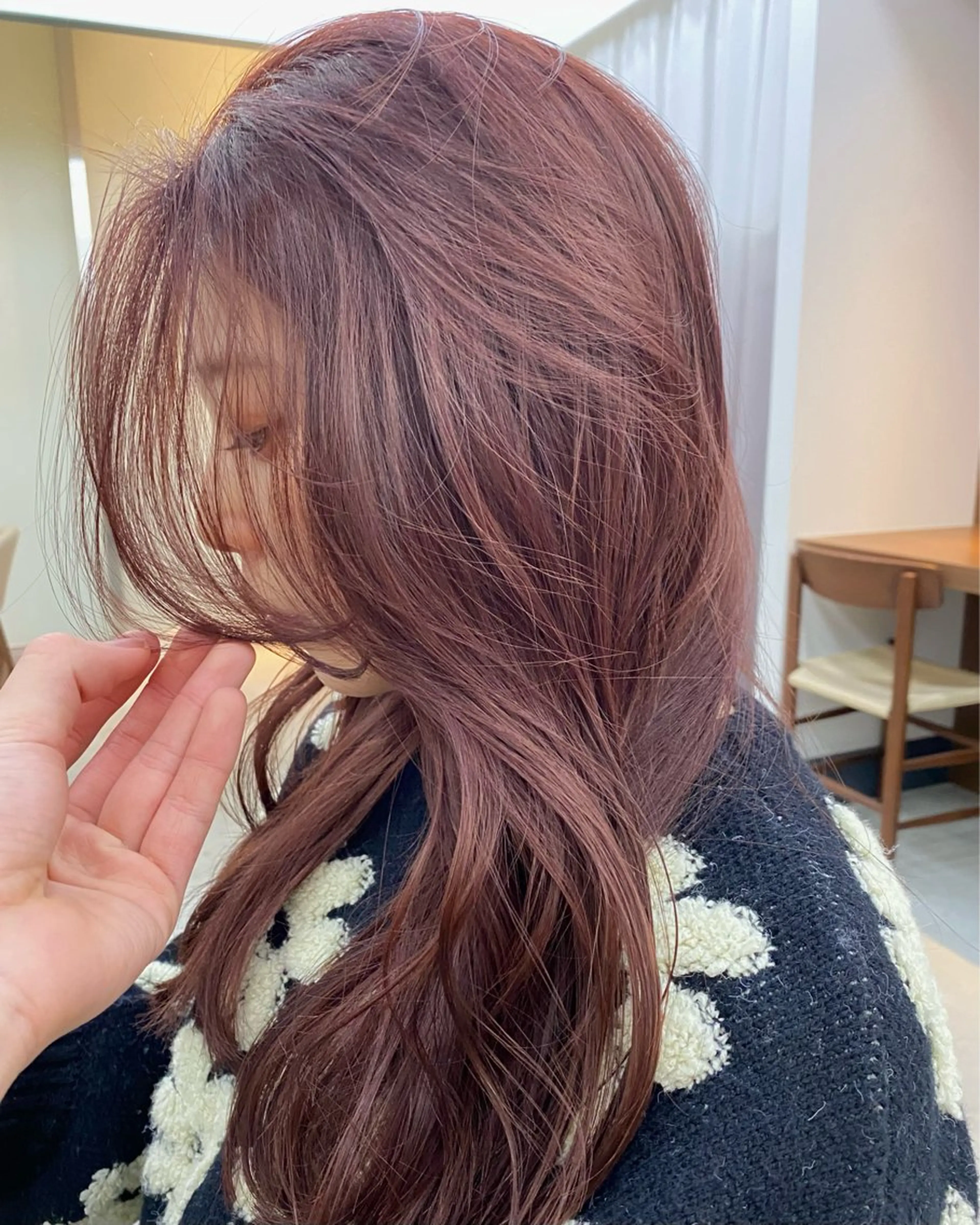 ロング カラー カット ヘアカラー トリートメント 村田 りょうやのヘアスタイル