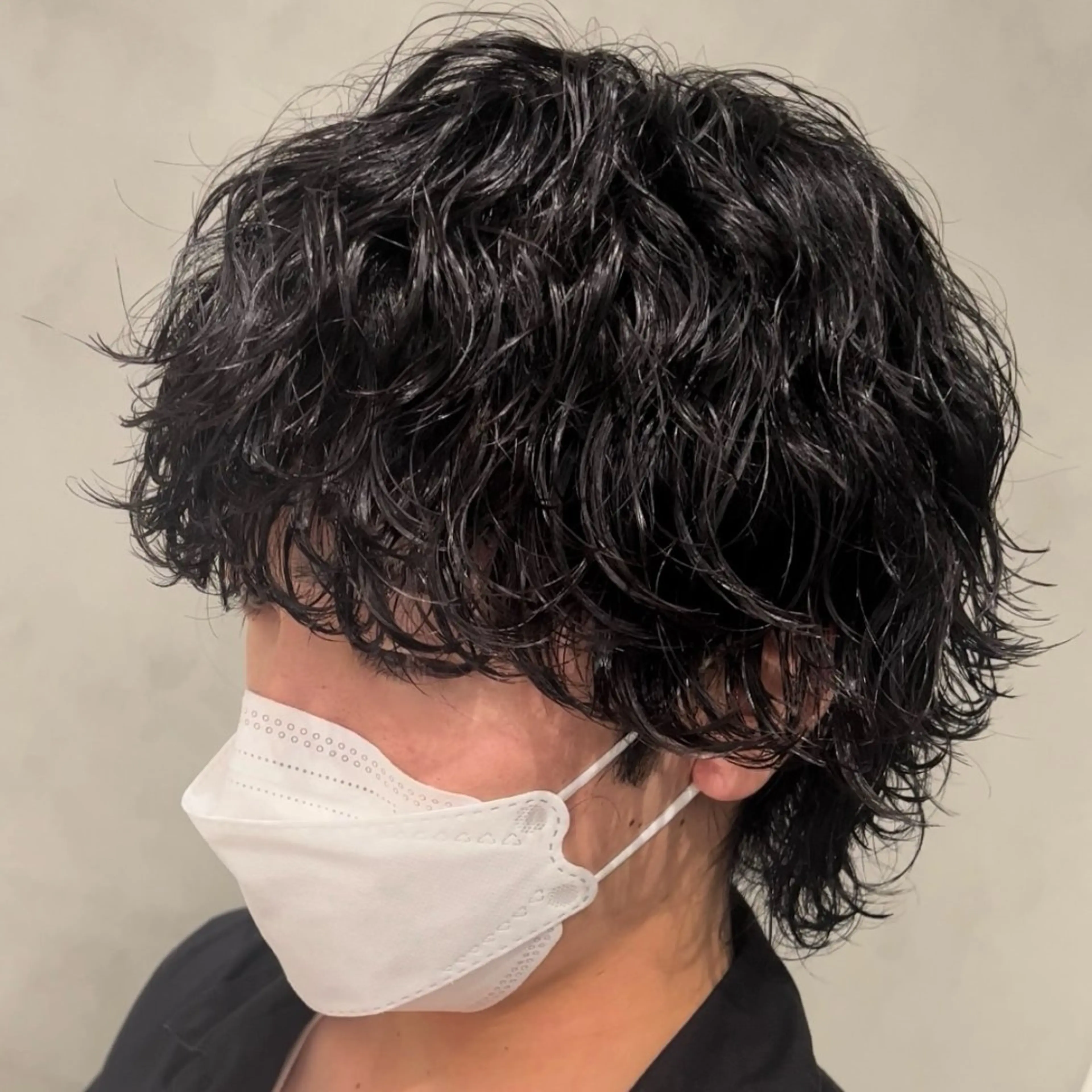 ミディアム パーマ ヘアアレンジ メンズ fifth Tokyo所属・fifth 石川 凪のヘアスタイル