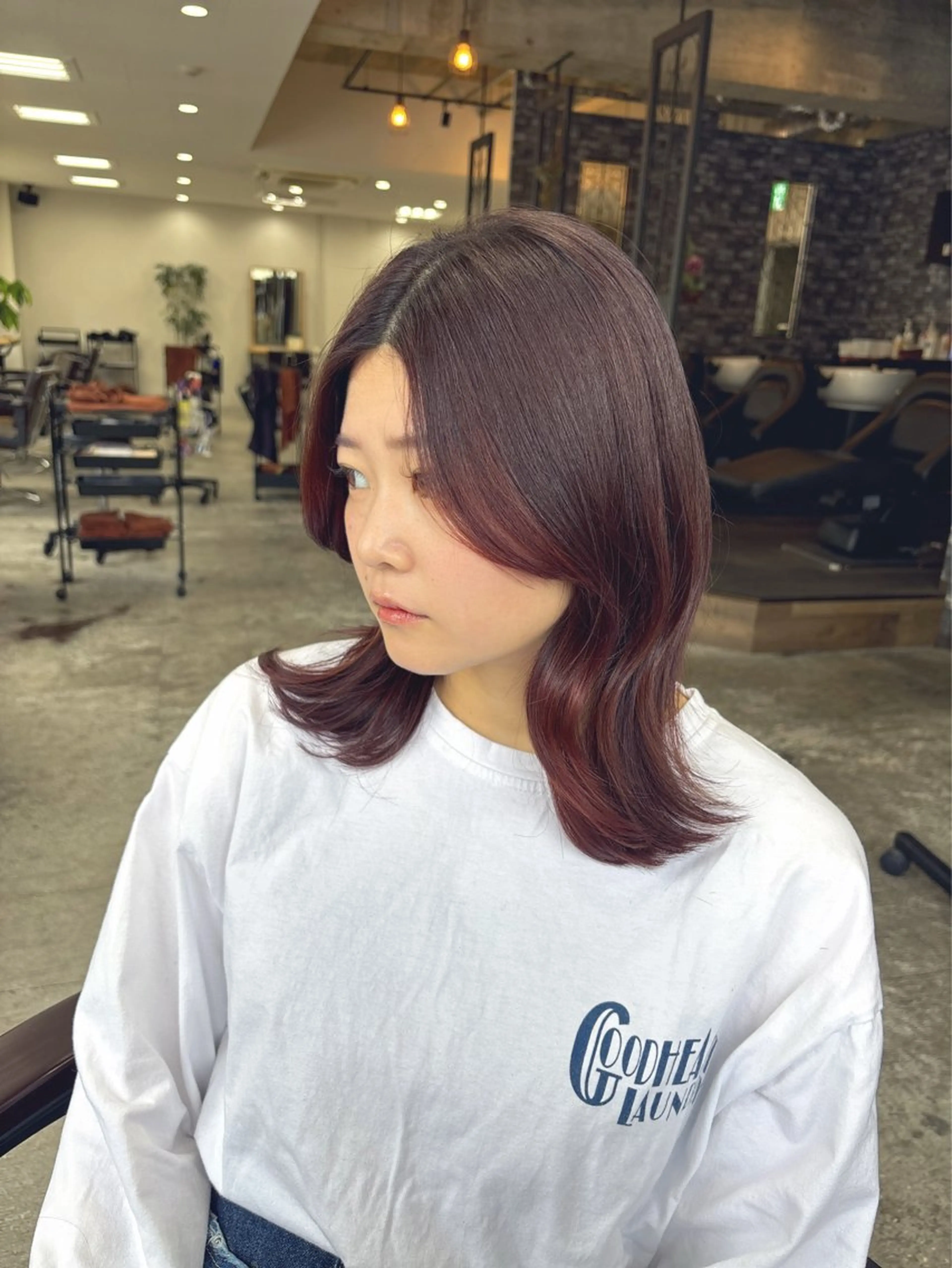 ミディアム カラー ミディアムレイヤー レイヤーカット CIEL 岡山店所属・CIEL 小森亮馬のヘアスタイル