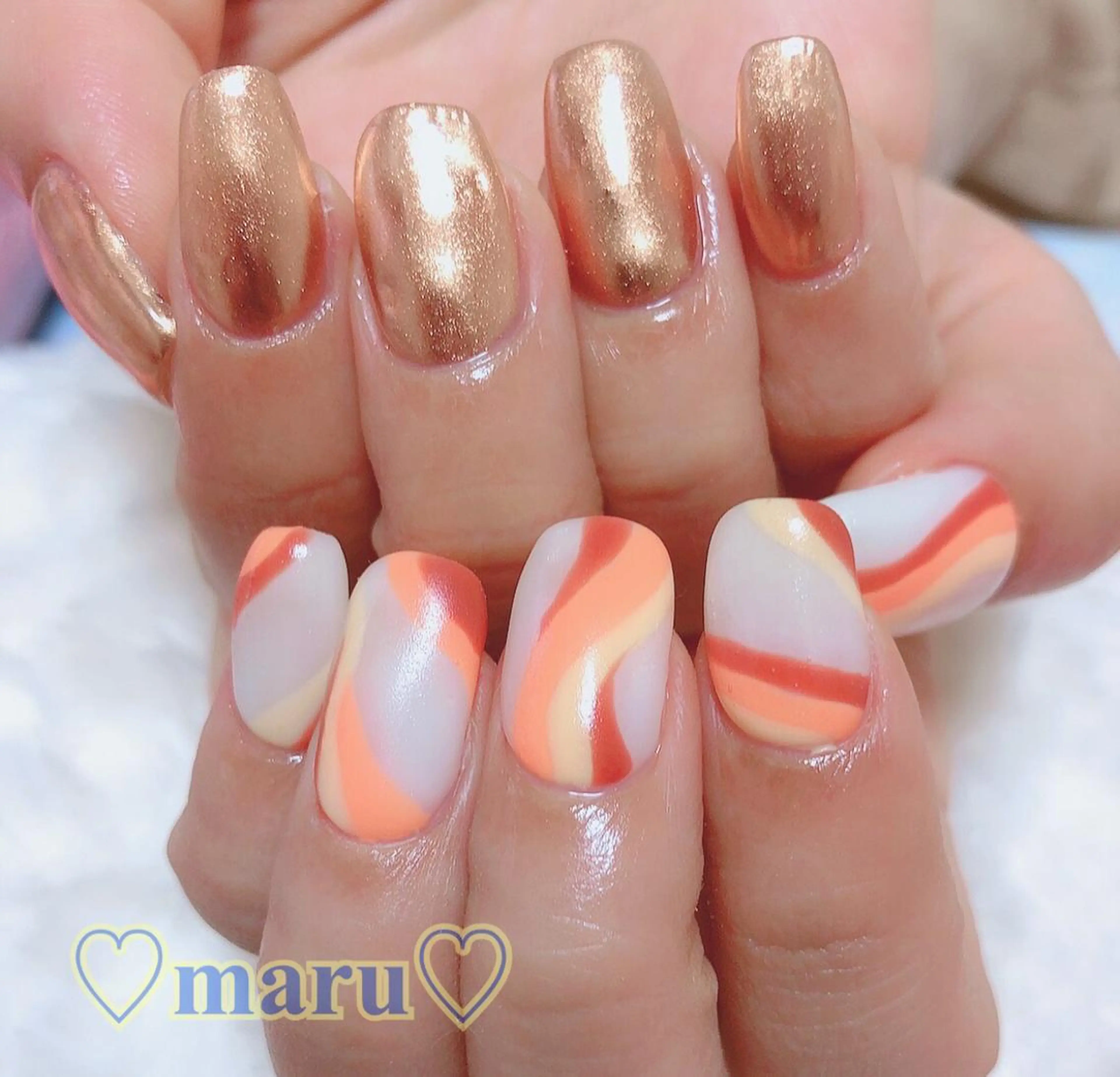 ネイル ハンドネイル フットネイル まるみ ♡のネイルデザイン