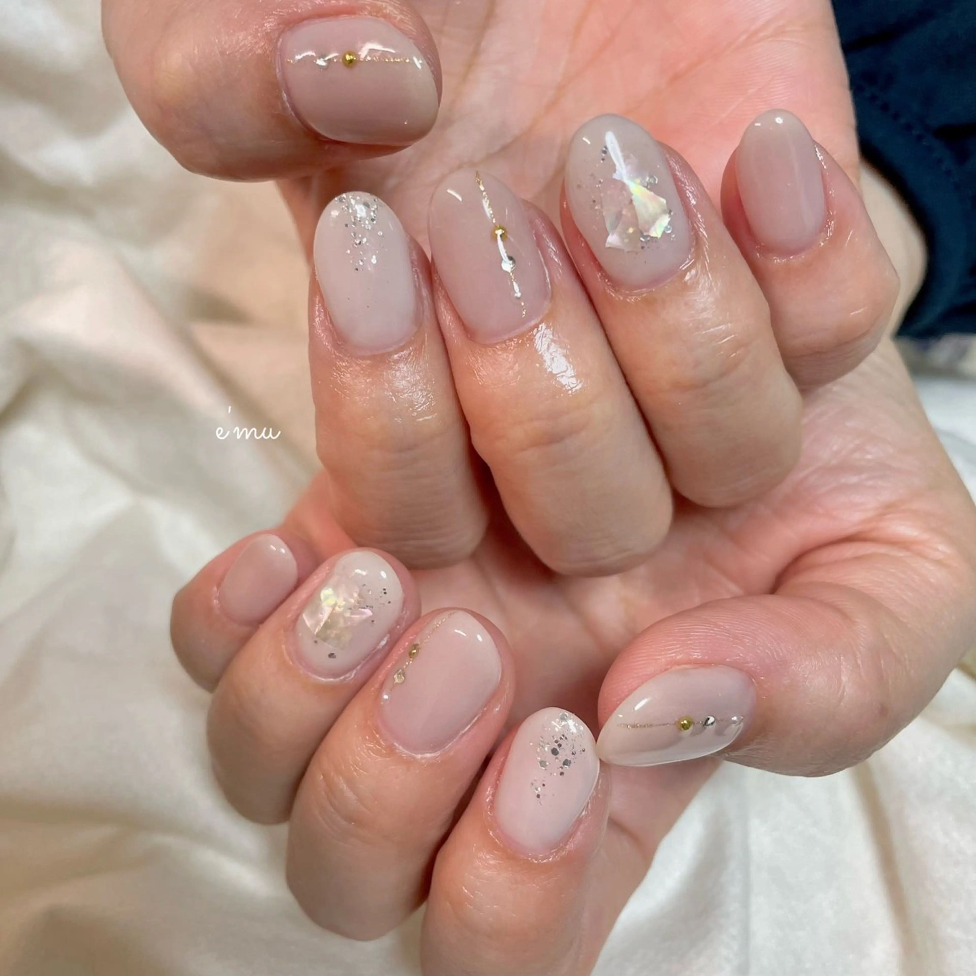 ネイル オフィスネイル ハンドネイル nail salon e'mu💐のネイルデザイン