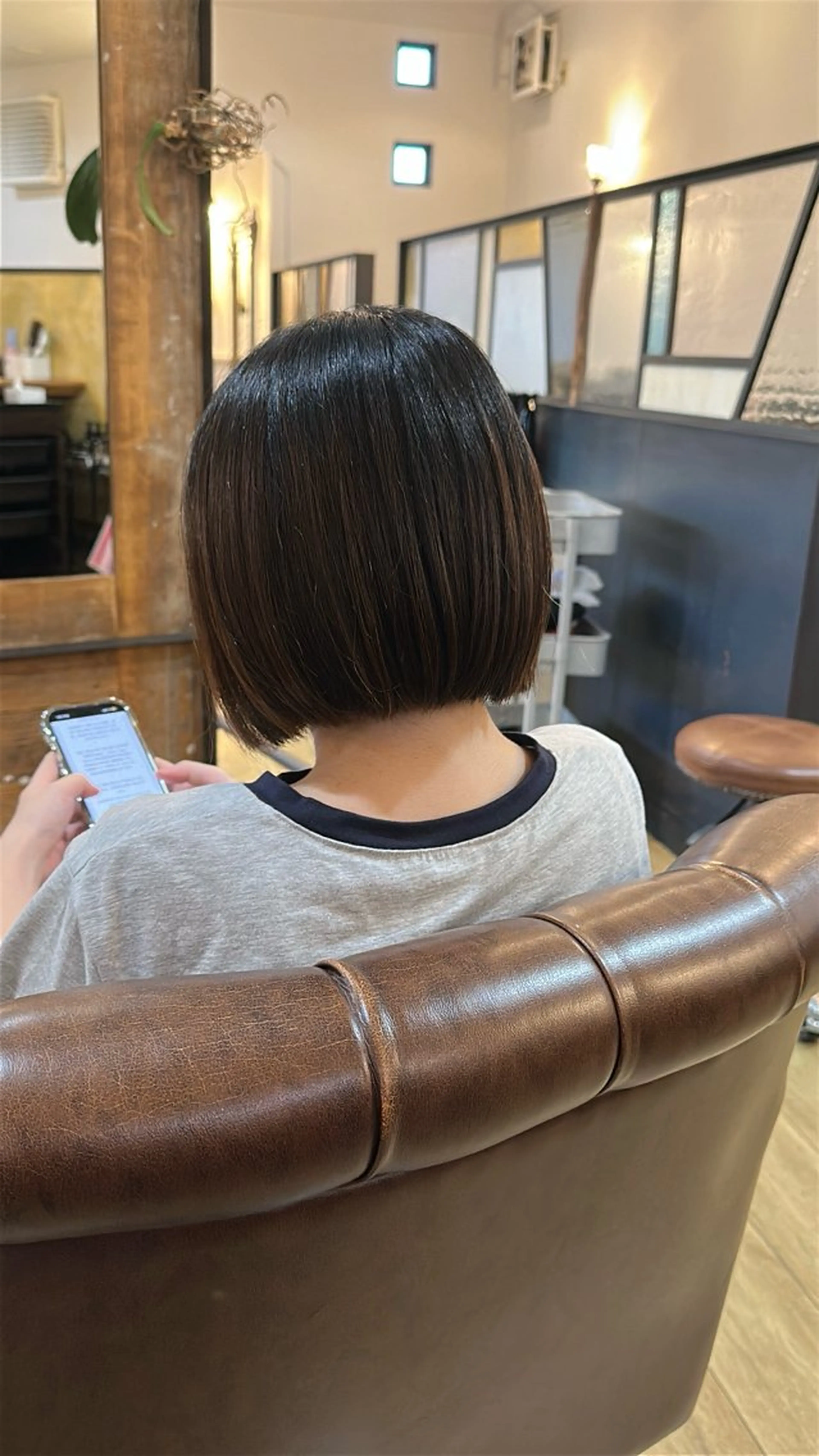 ミディアム ツヤ感/透明感カラー /蟹江/harunaのヘアスタイル