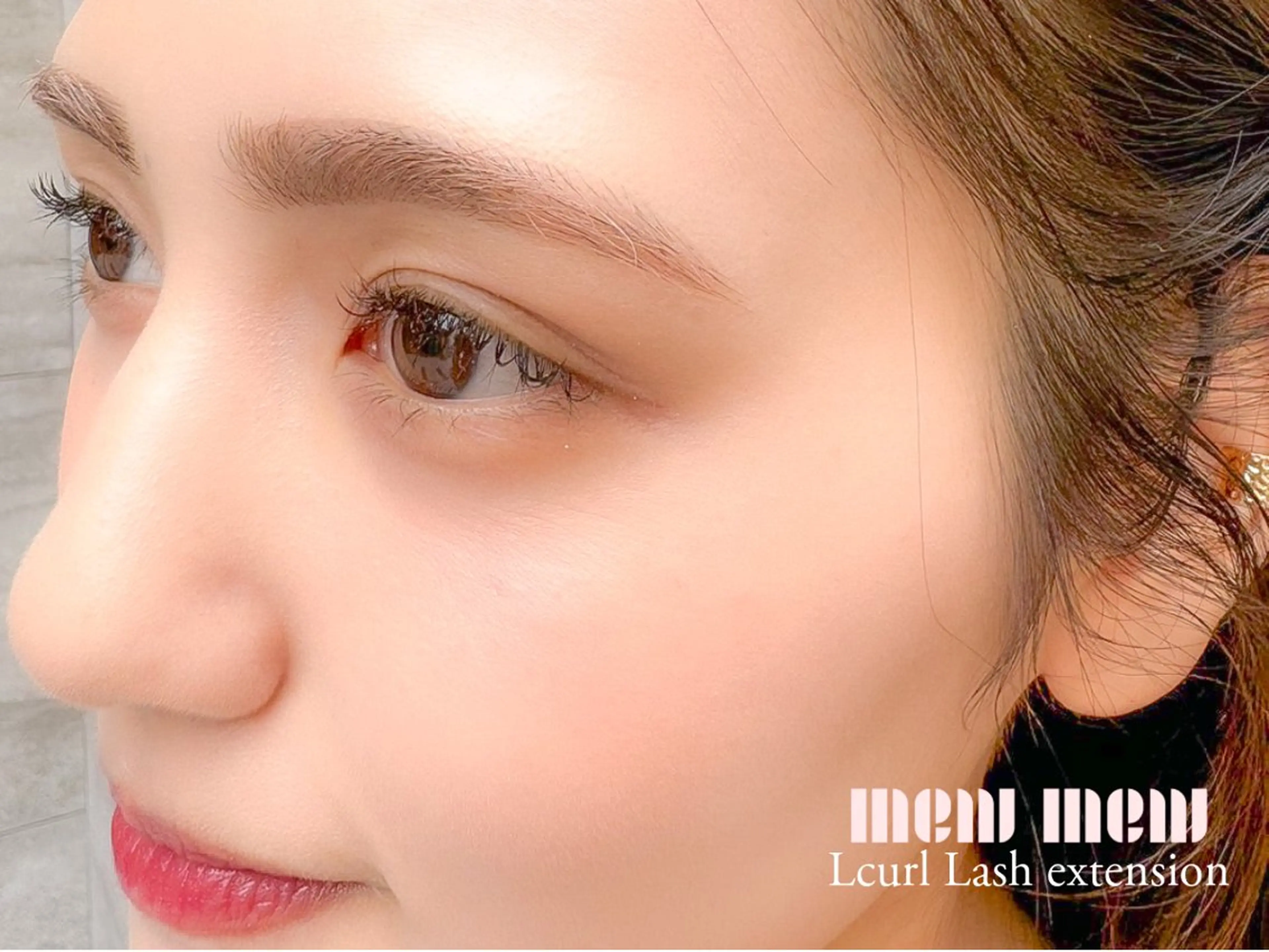 マツエク・マツパ カラーマツエク Lカール ナチュラル パリジェンヌラッシュリフト mew mew NAIL & EYEのマツエク・マツパデザイン