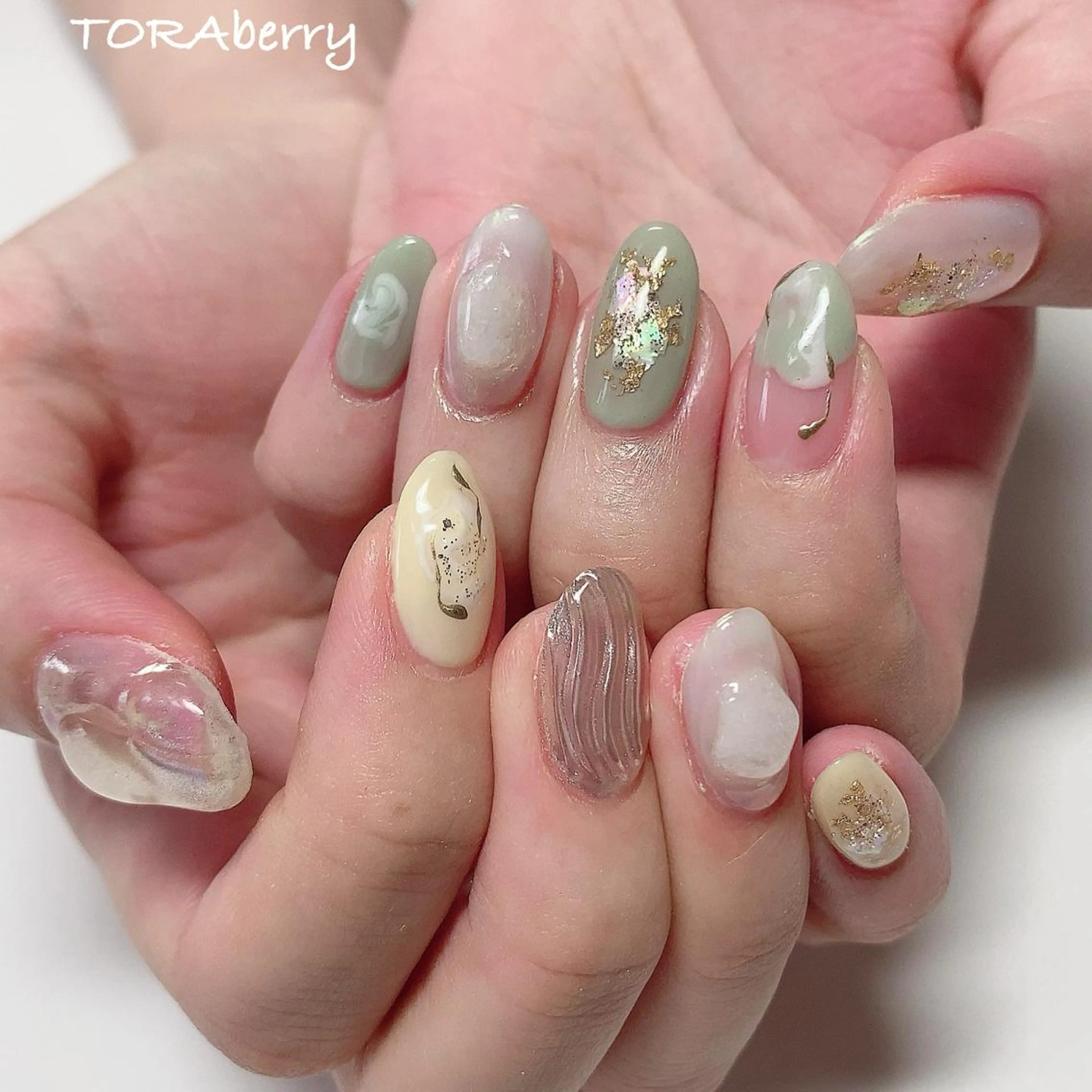 ネイル 夏ネイル ハンドネイル ネイリスト なつみのネイルデザイン