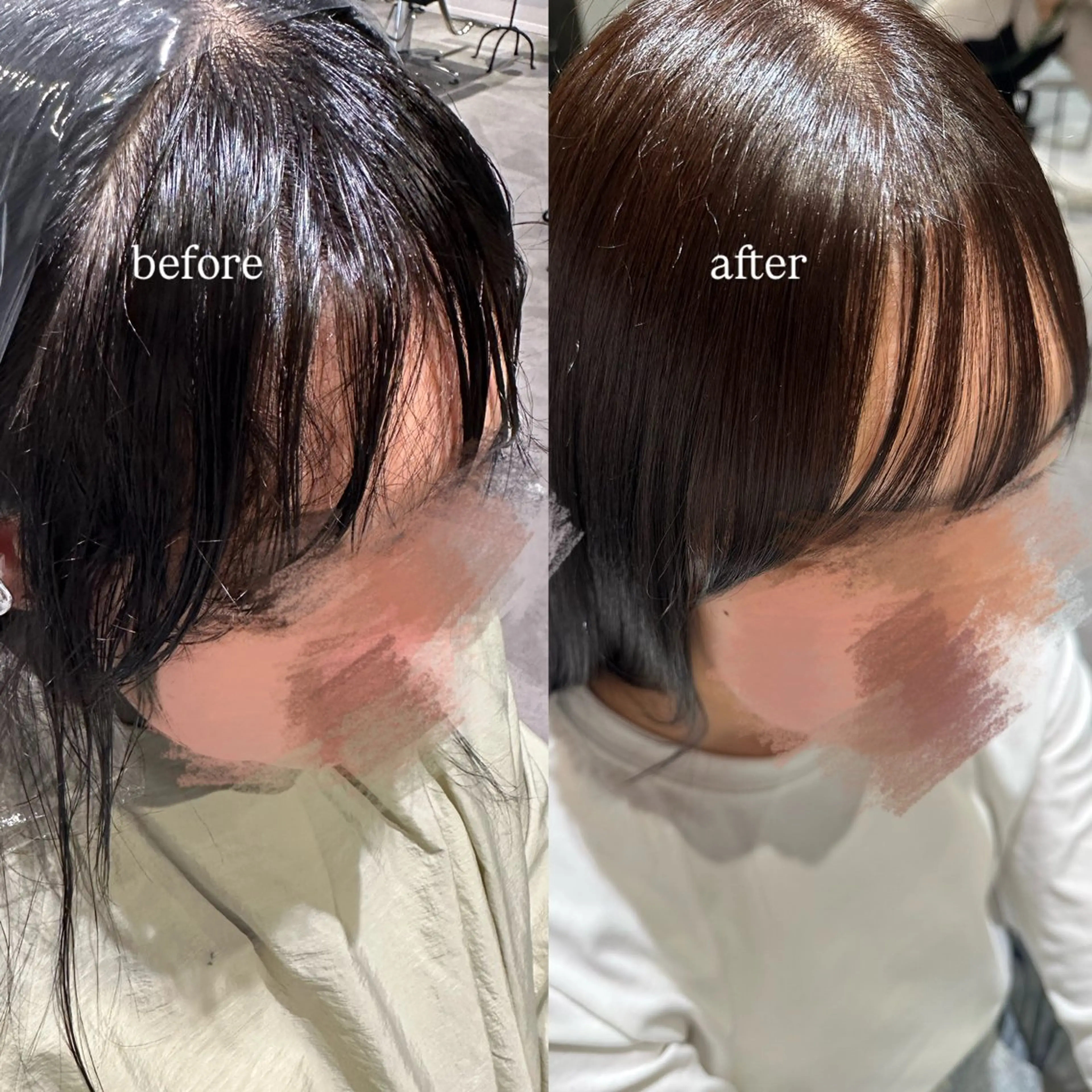 【前髪・顔まわりのみ✨】カット+縮毛矯正の写真