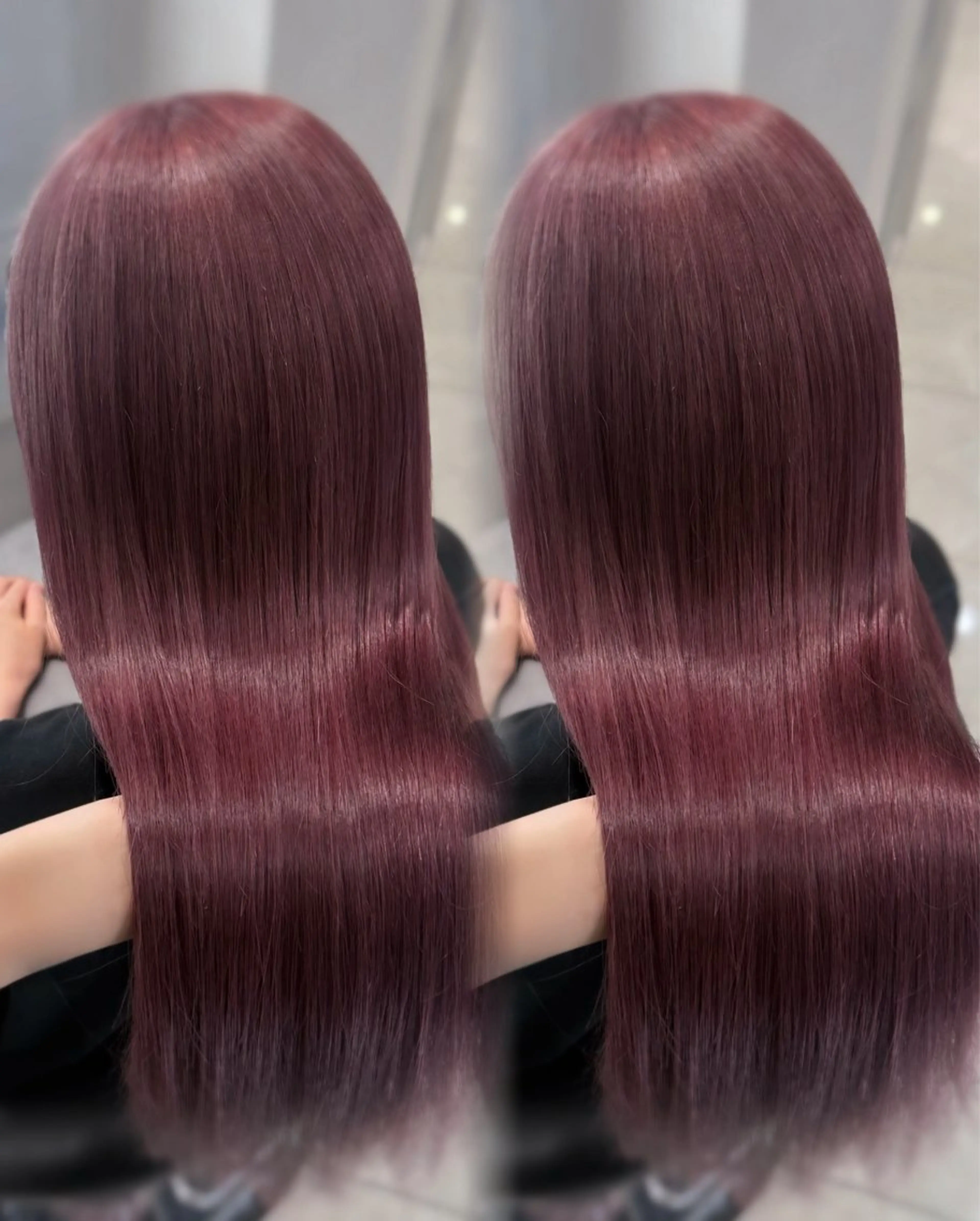 ロング ヘアカラー ハイトーン/ミルク ティー🤍reinaのヘアスタイル