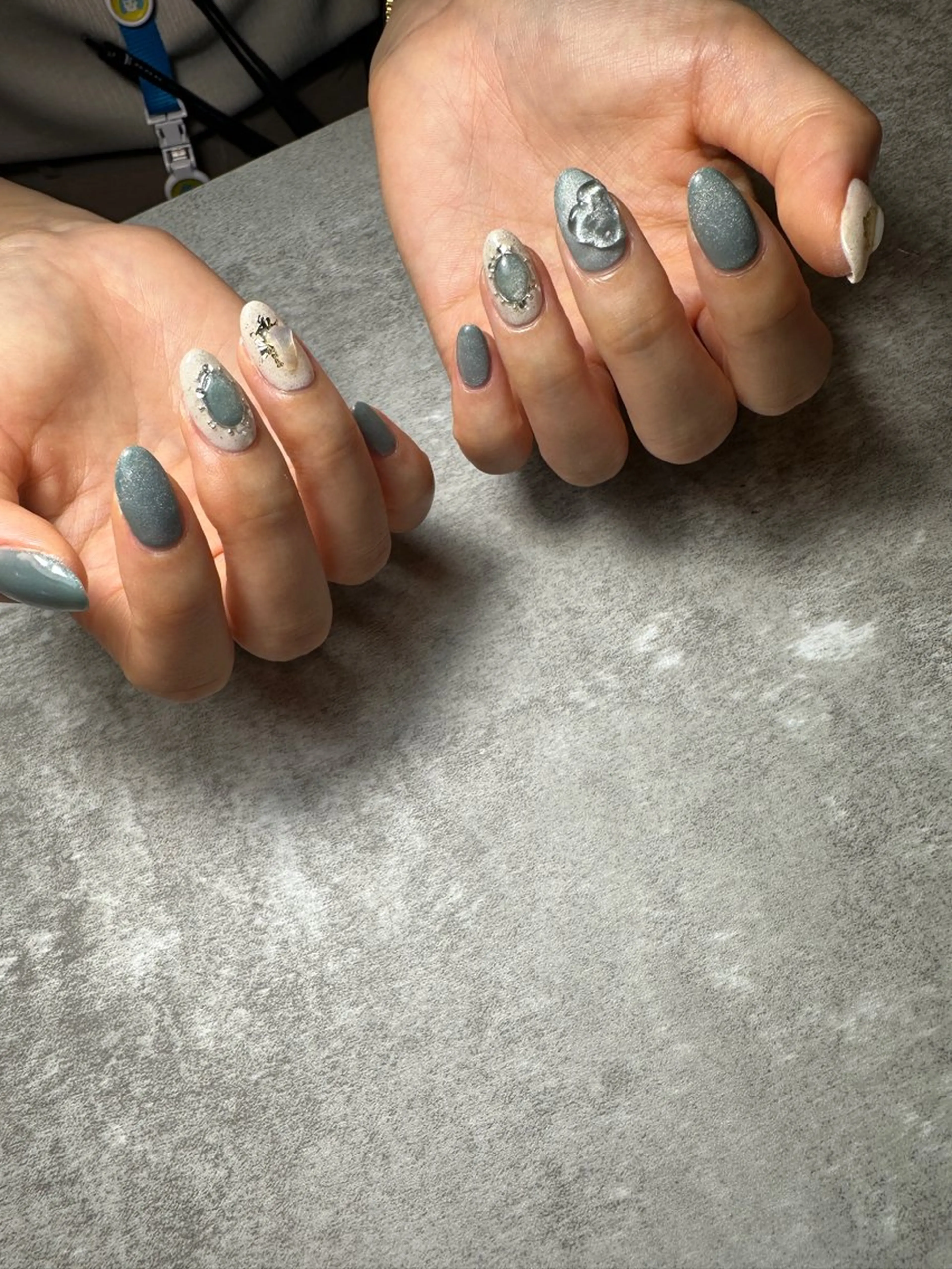 ネイル ブルー マグネットネイル NAIL'S MODAのネイルデザイン