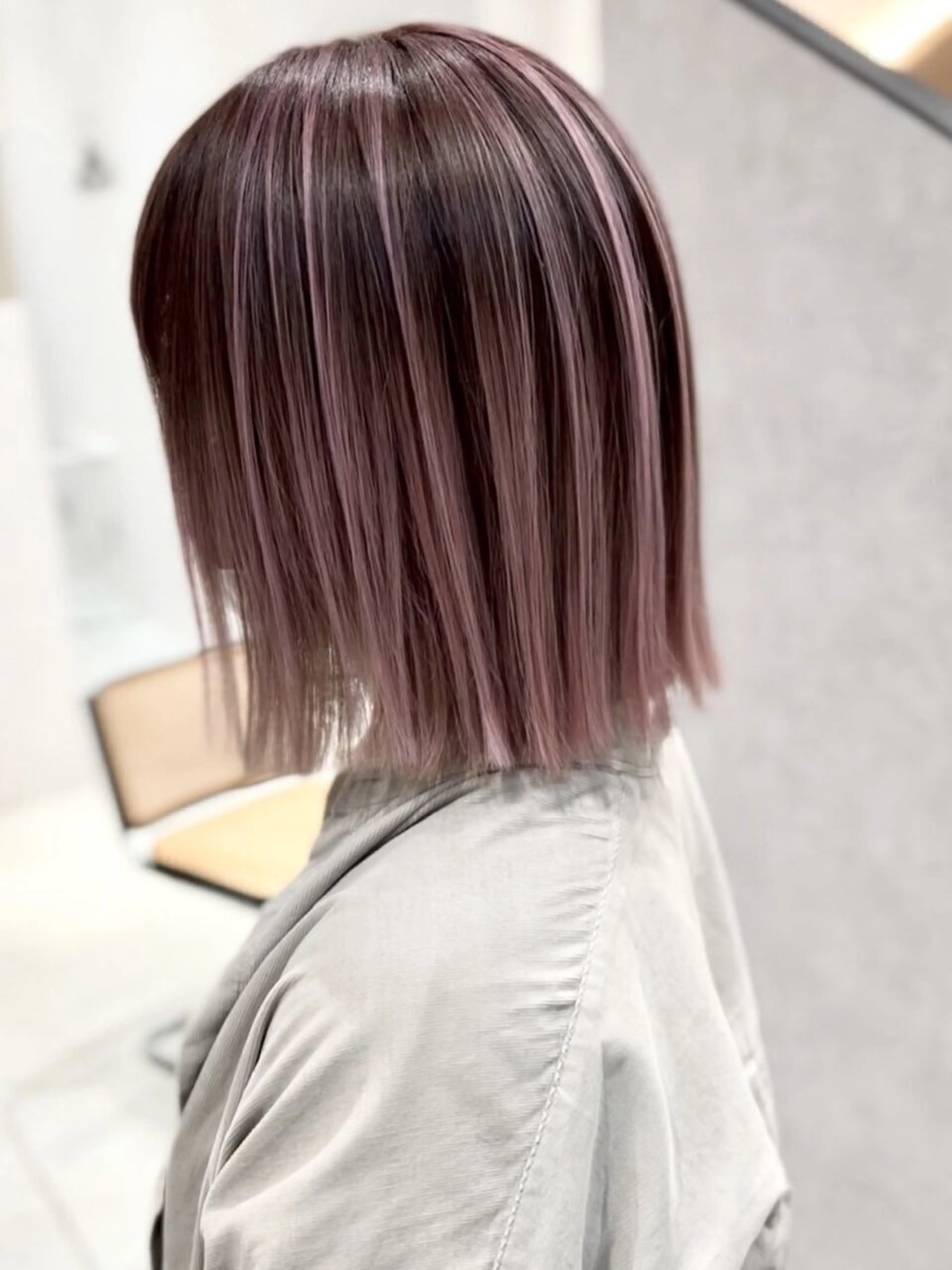 コントラストデザイン＋艶カラー＋1stepトリートメントの写真