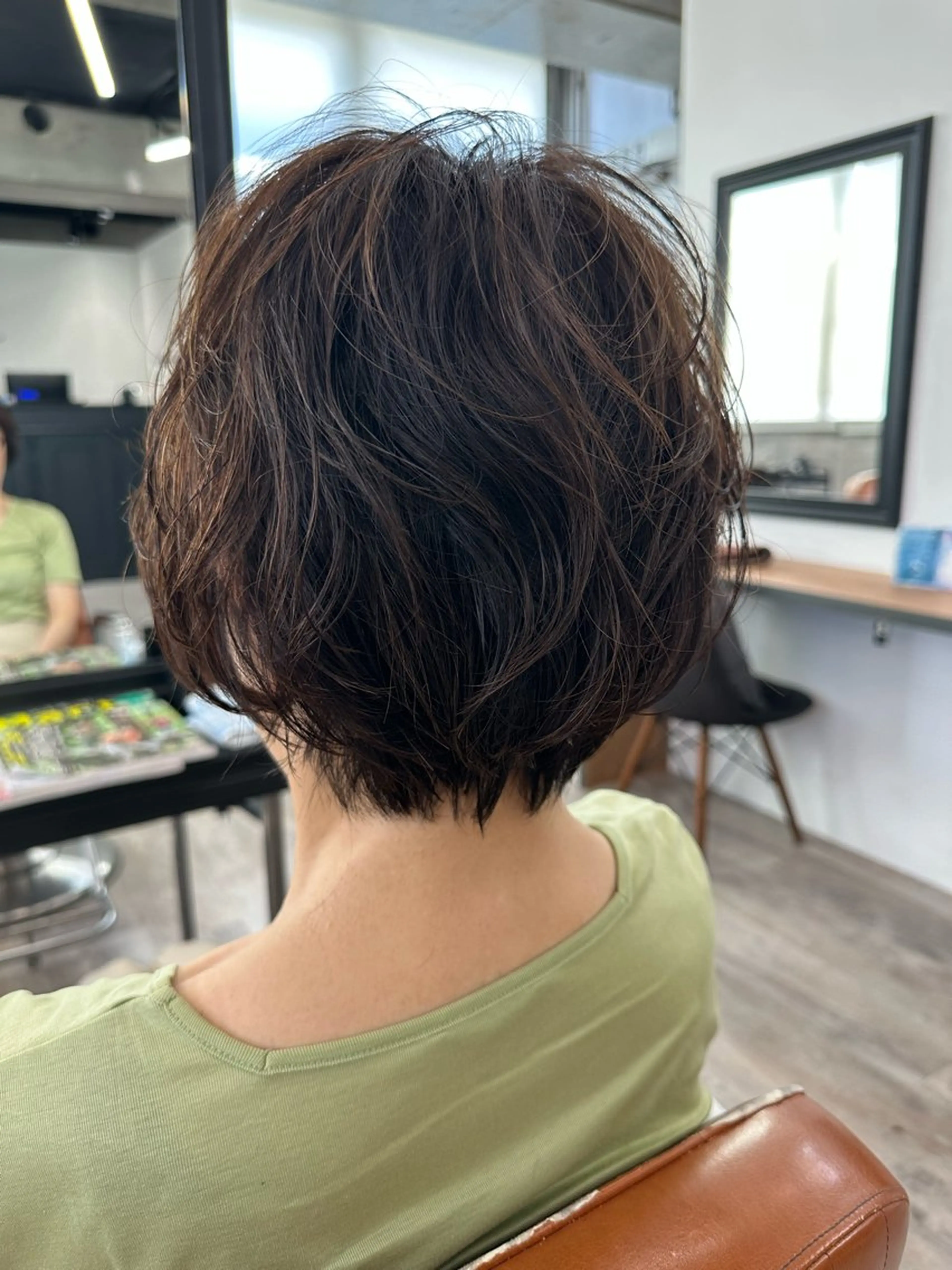 ショート パーマ ショートボブ ボブ ショートヘア カット パーマ トリートメント Moana by HEADLIGHT 川口店所属・川口髪質改善ウルトワ 🌈毛島健樹🌈のヘアスタイル