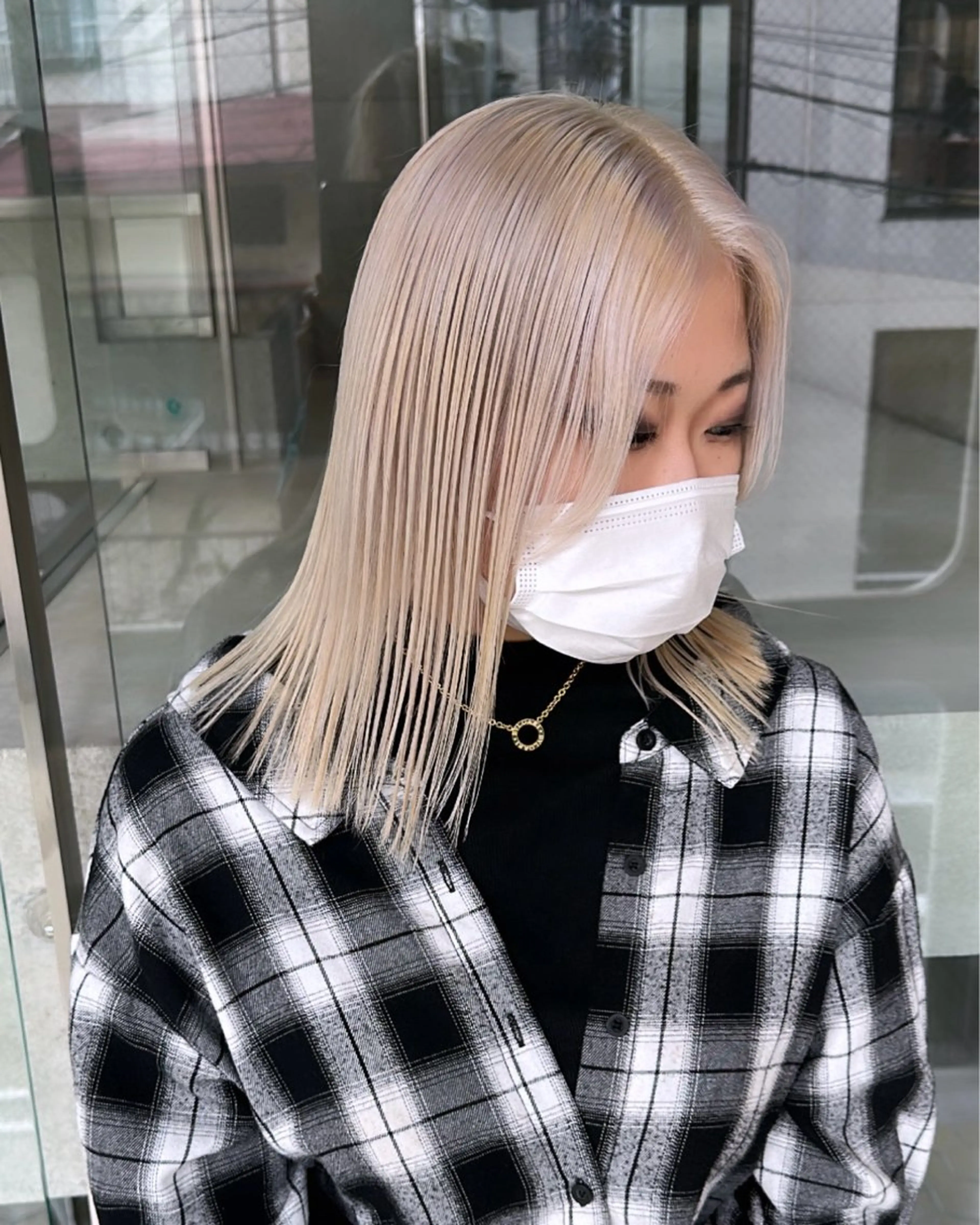 ミディアム カラー ヘアカラー トリートメント ササキカズマ〻透明感 〻色落ち〻赤み消しのヘアスタイル