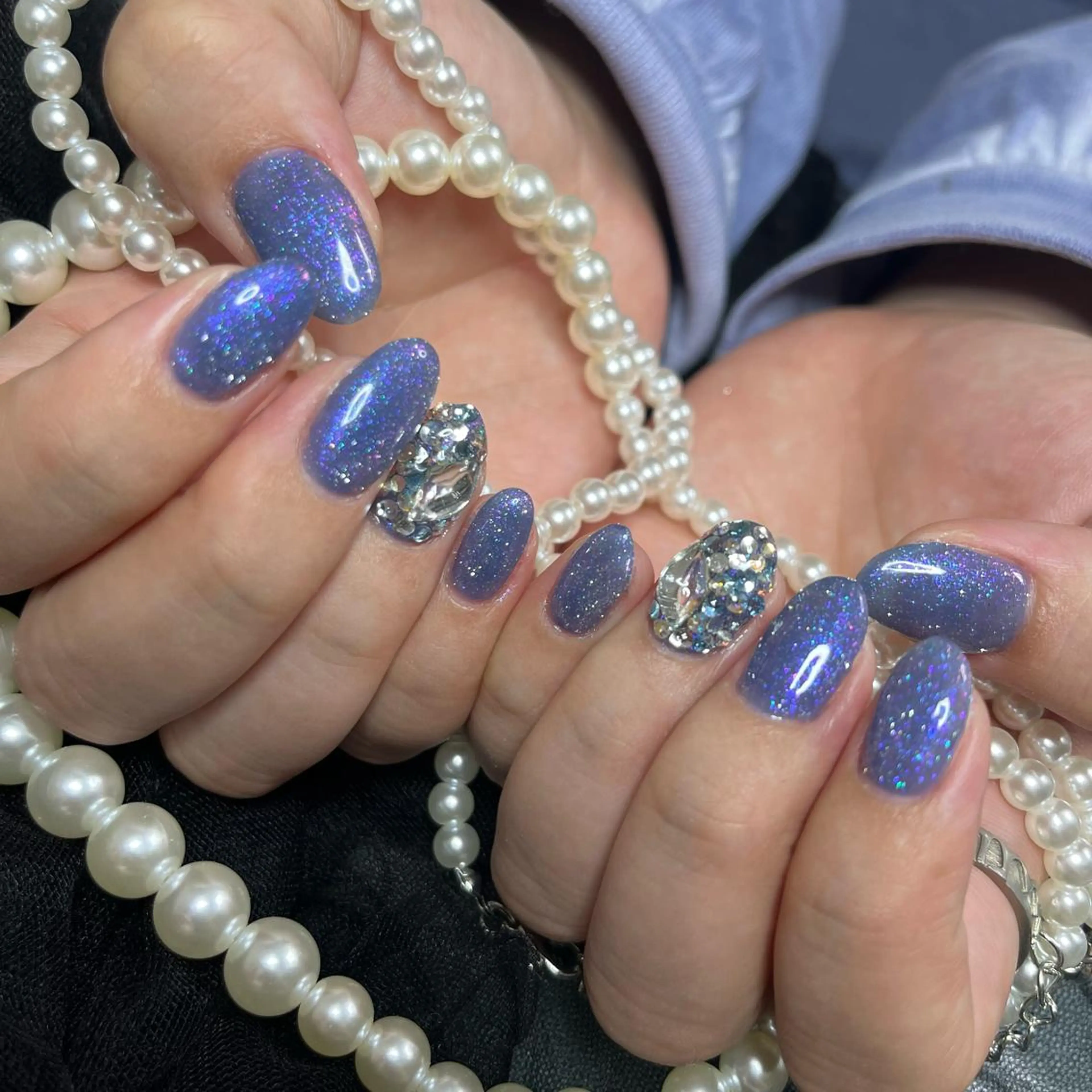 ネイル フラッシュネイル ワンカラーネイル ハンドネイル Liberta所属・森 まりなのネイルデザイン