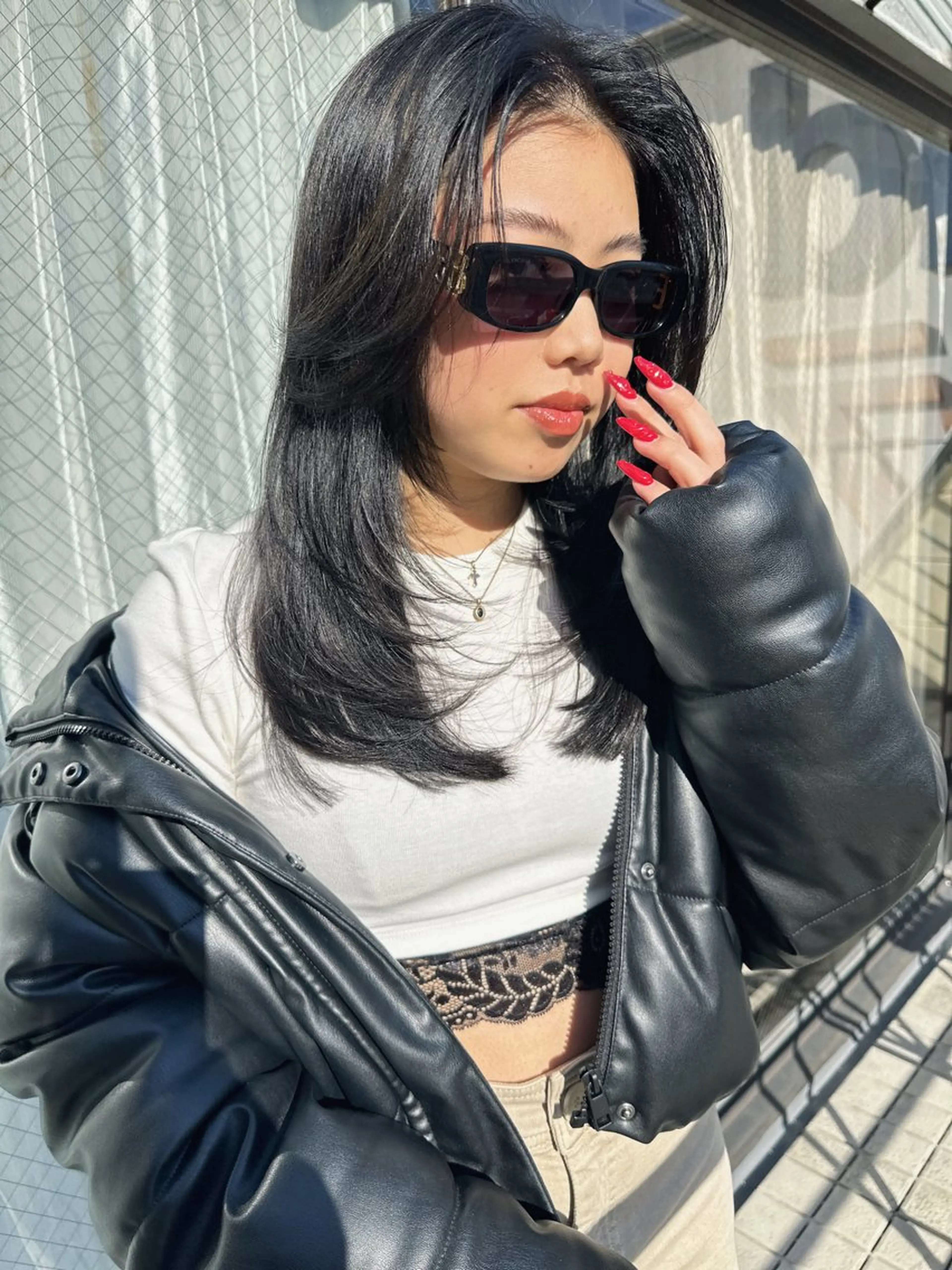 セミロング カラー カット ヘアカラー トリートメント ワンホンヘア ケラチン/Kaitoのヘアスタイル