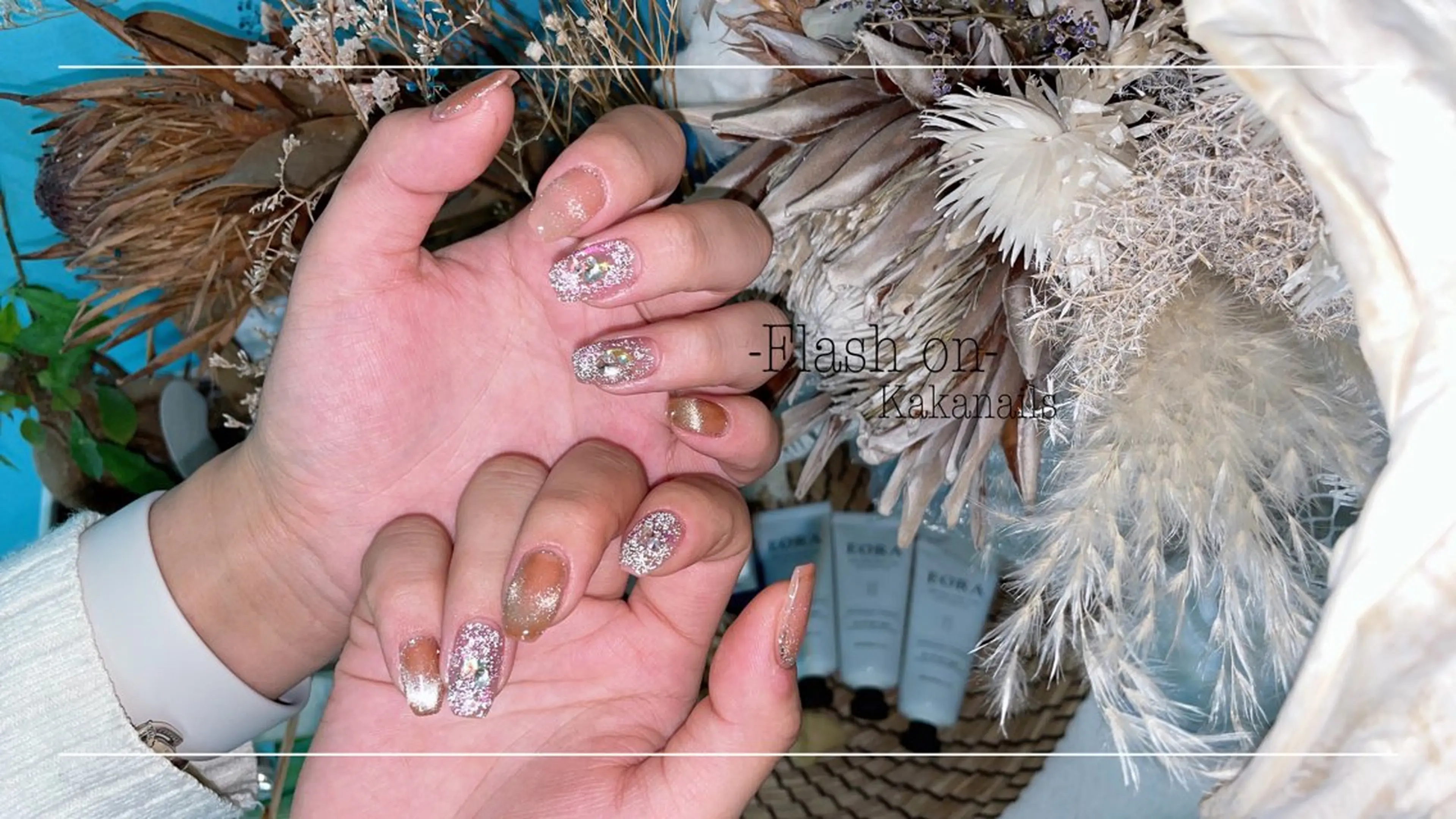 ネイル フラッシュネイル Kaka Nailsのネイルデザイン