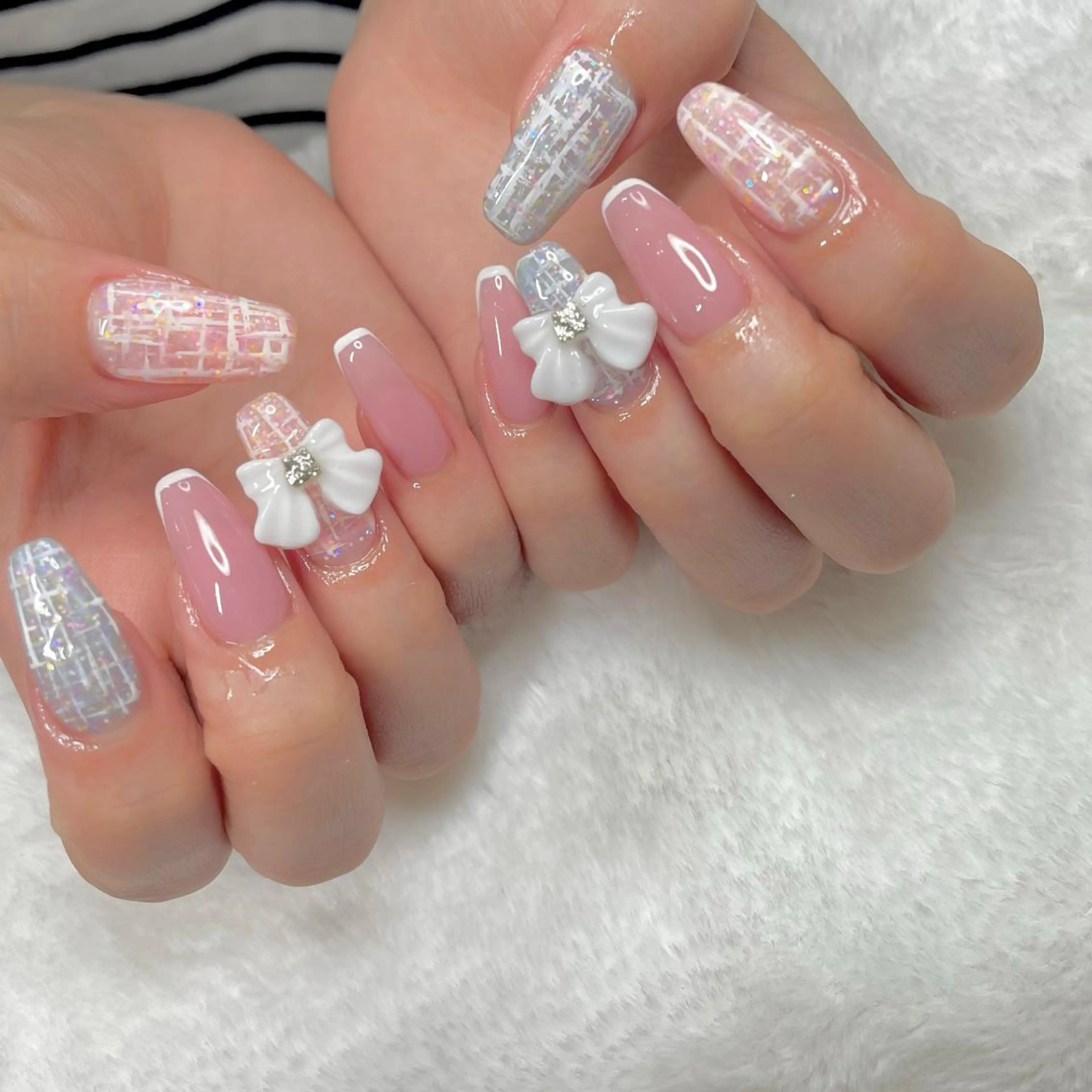 ネイル ジェルネイル リボン J terrace Nailのネイルデザイン