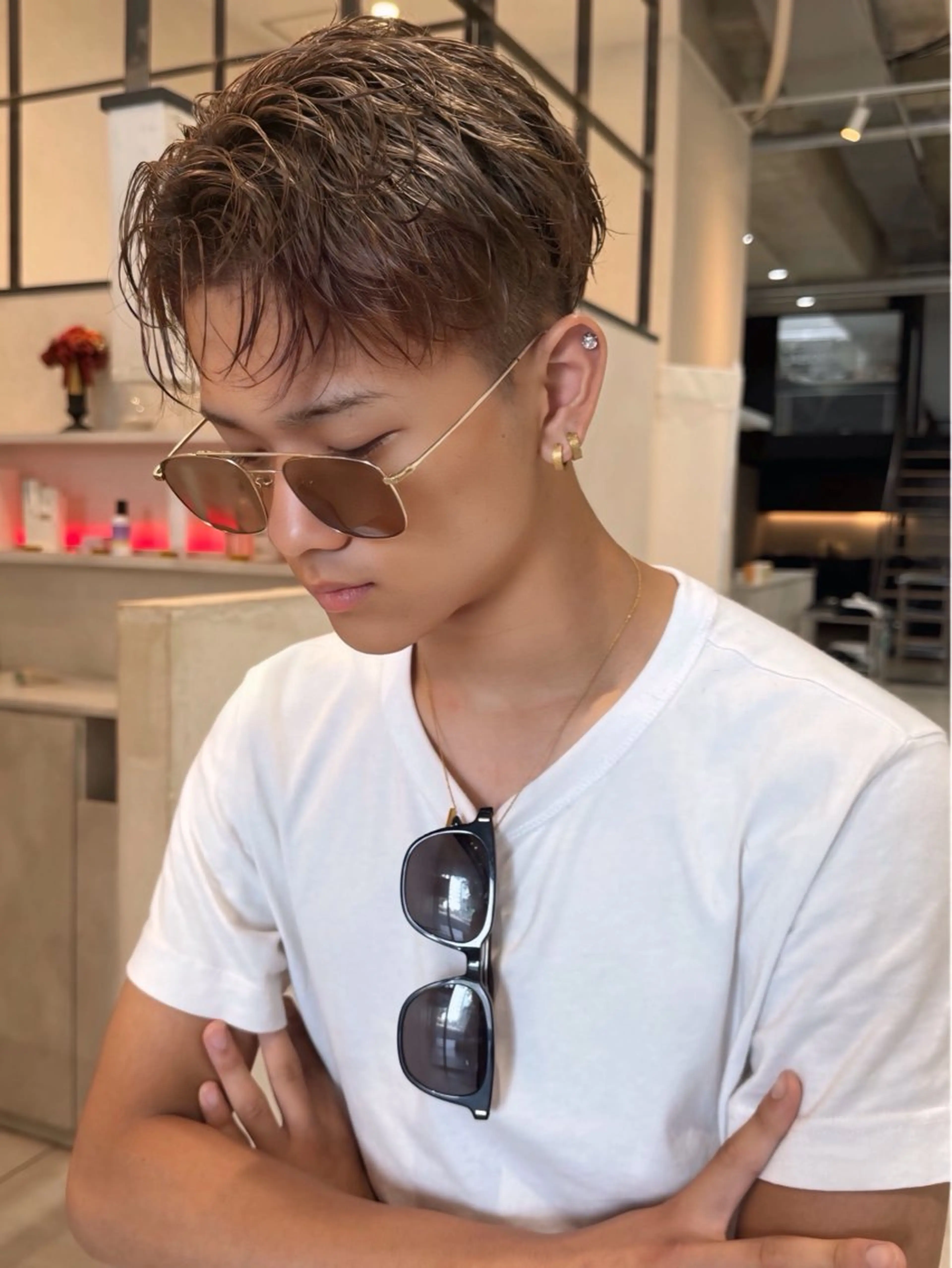 メンズ ヘアカラー トリートメント 【海外風カラー】 ⭐︎DEAN名駅店☆のヘアスタイル