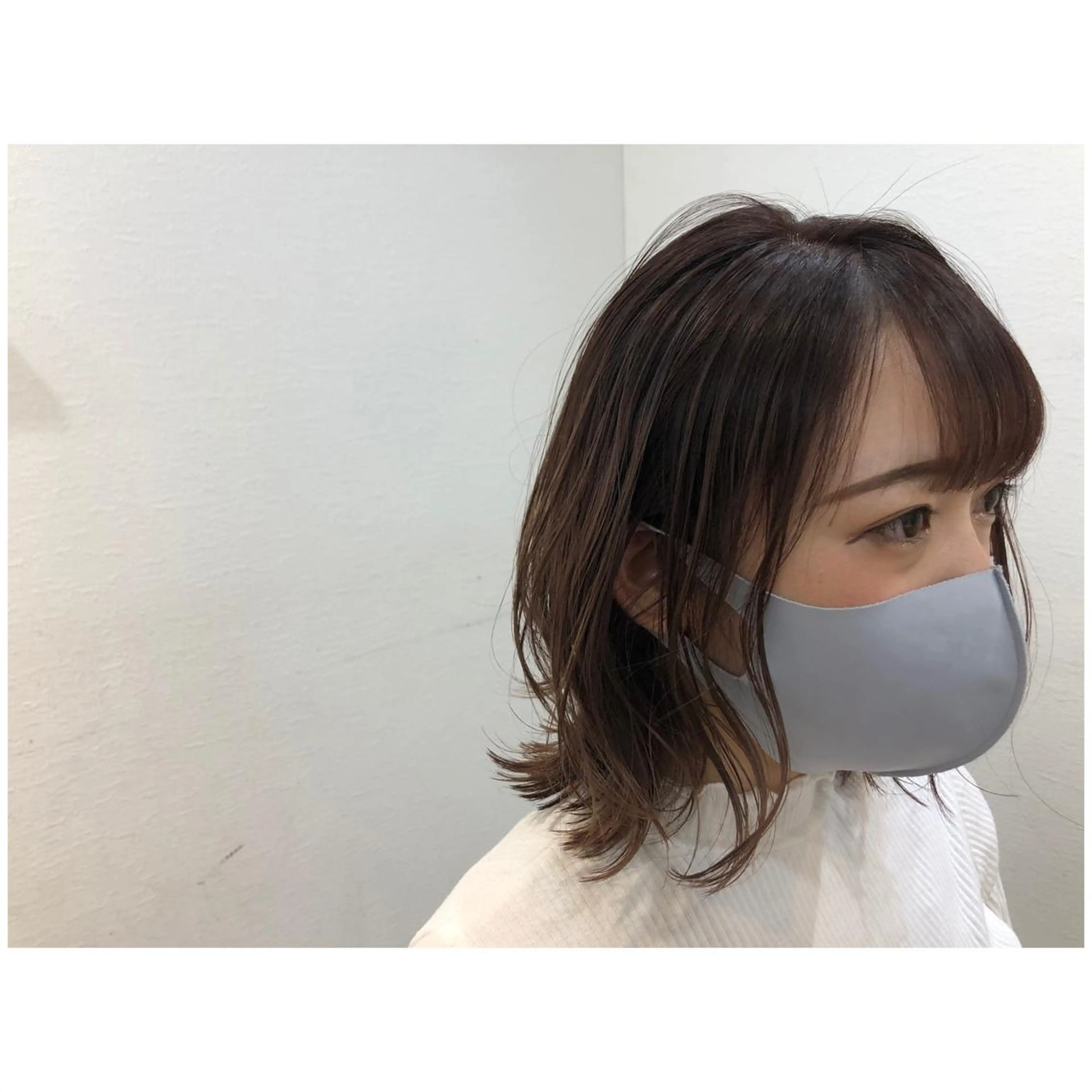 ミディアム カット ヘアカラー トリートメント 💫髪質改善矯正 MIHO💫のヘアスタイル