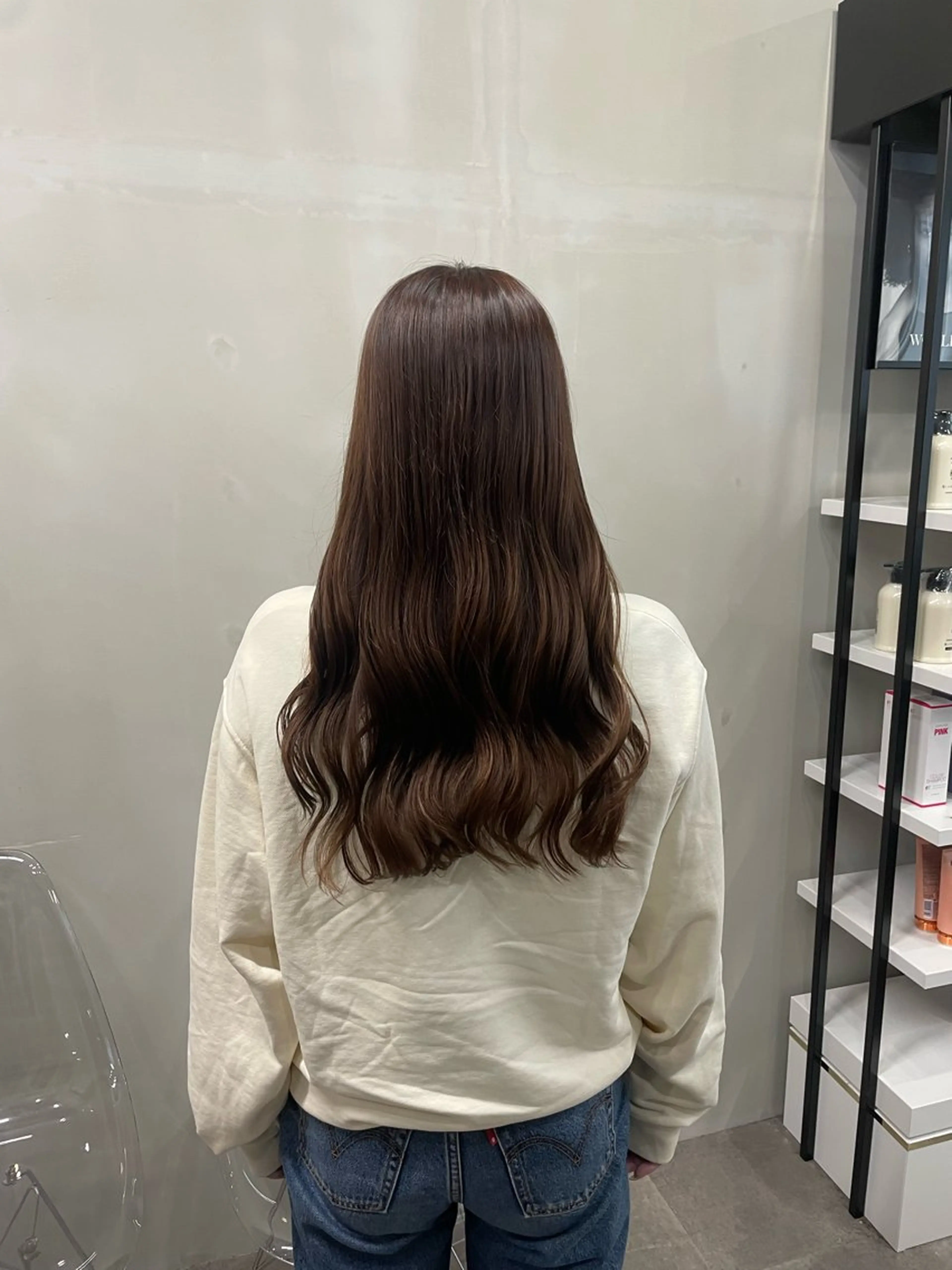 ロング カラー ブラウンカラー 髪質改善 トリートメント ユウ/ ALLEN hairのヘアスタイル