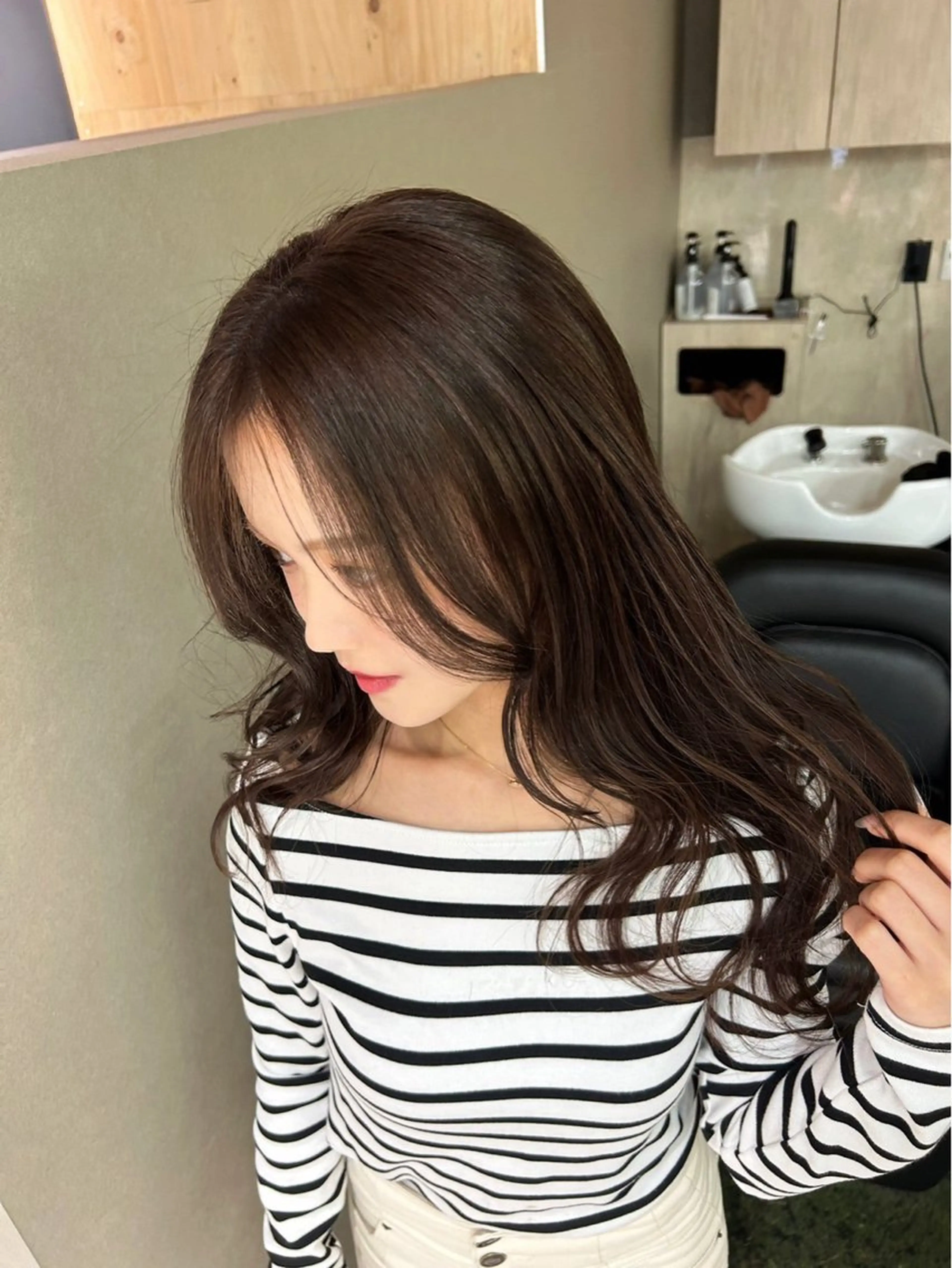 セミロング ヘアカラー トリートメント 🏅EIGHT難波/ 【店長】タモツのヘアスタイル