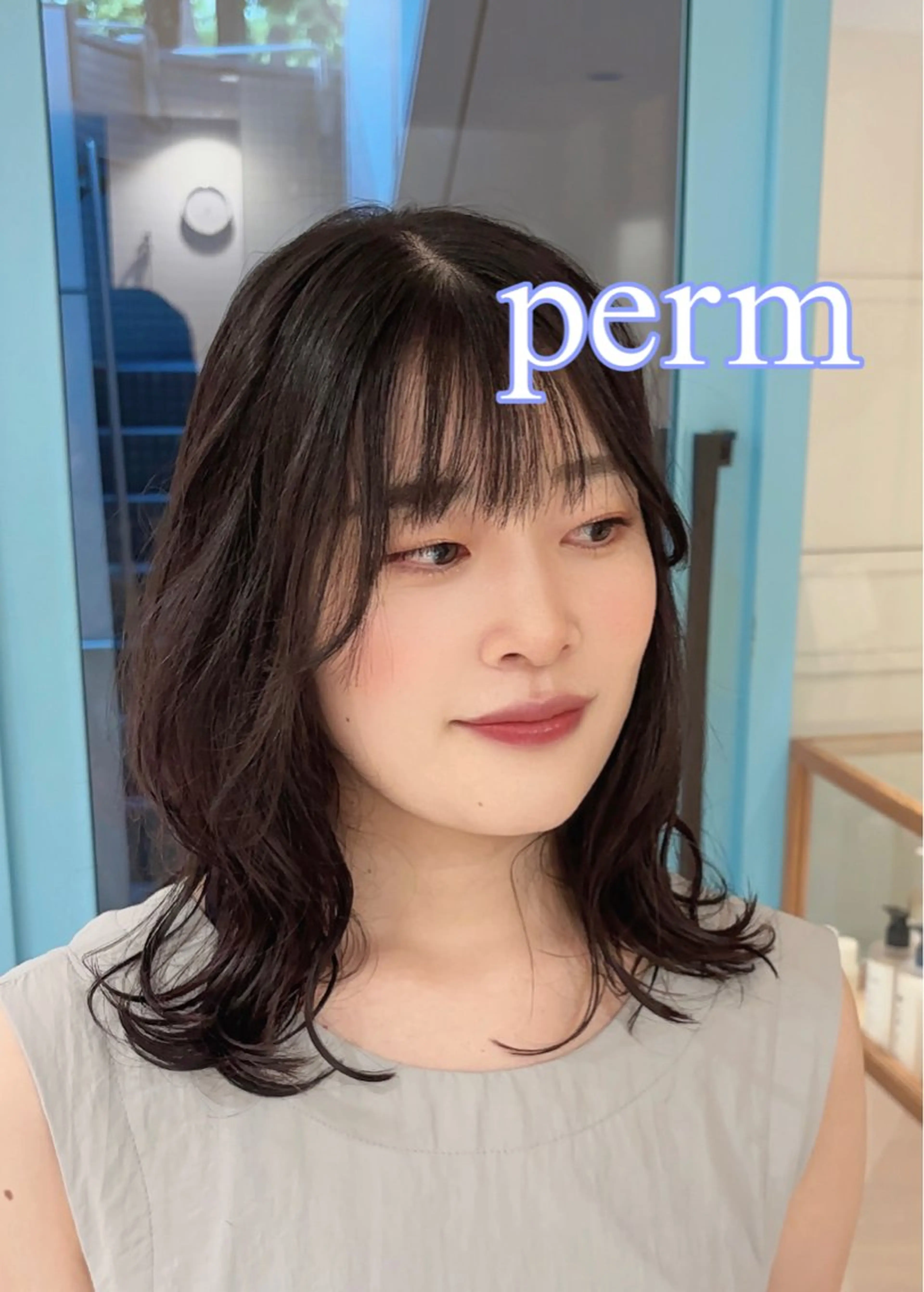 ミディアム パーマ ミディアムパーマ カット パーマ CYAN.栄店所属・パーマ/髪質改善 【榎本千夏】のヘアスタイル