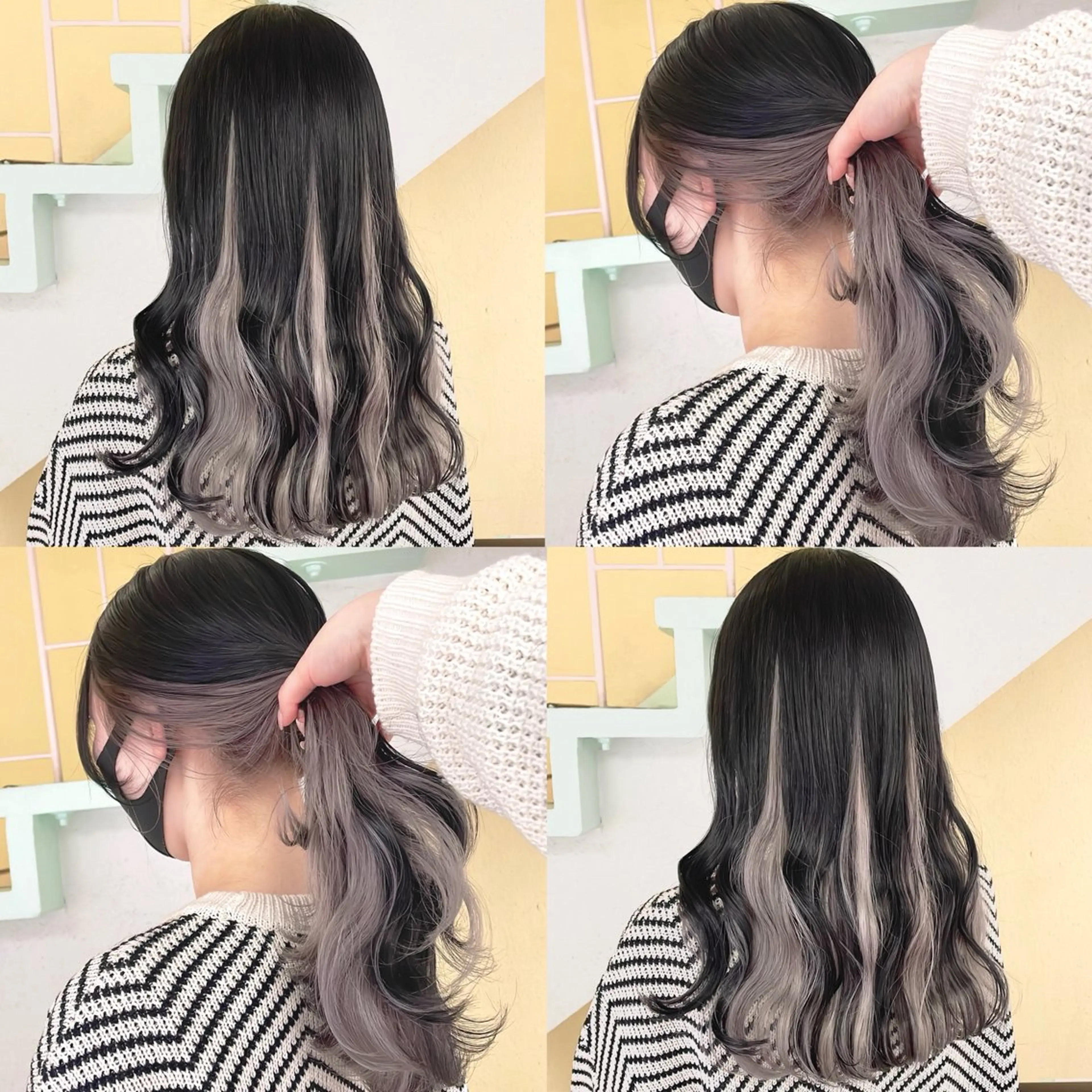 カラー ヘアカラー トリートメント 渋谷:インナーカラー ／🍒エリカ🍒のヘアスタイル