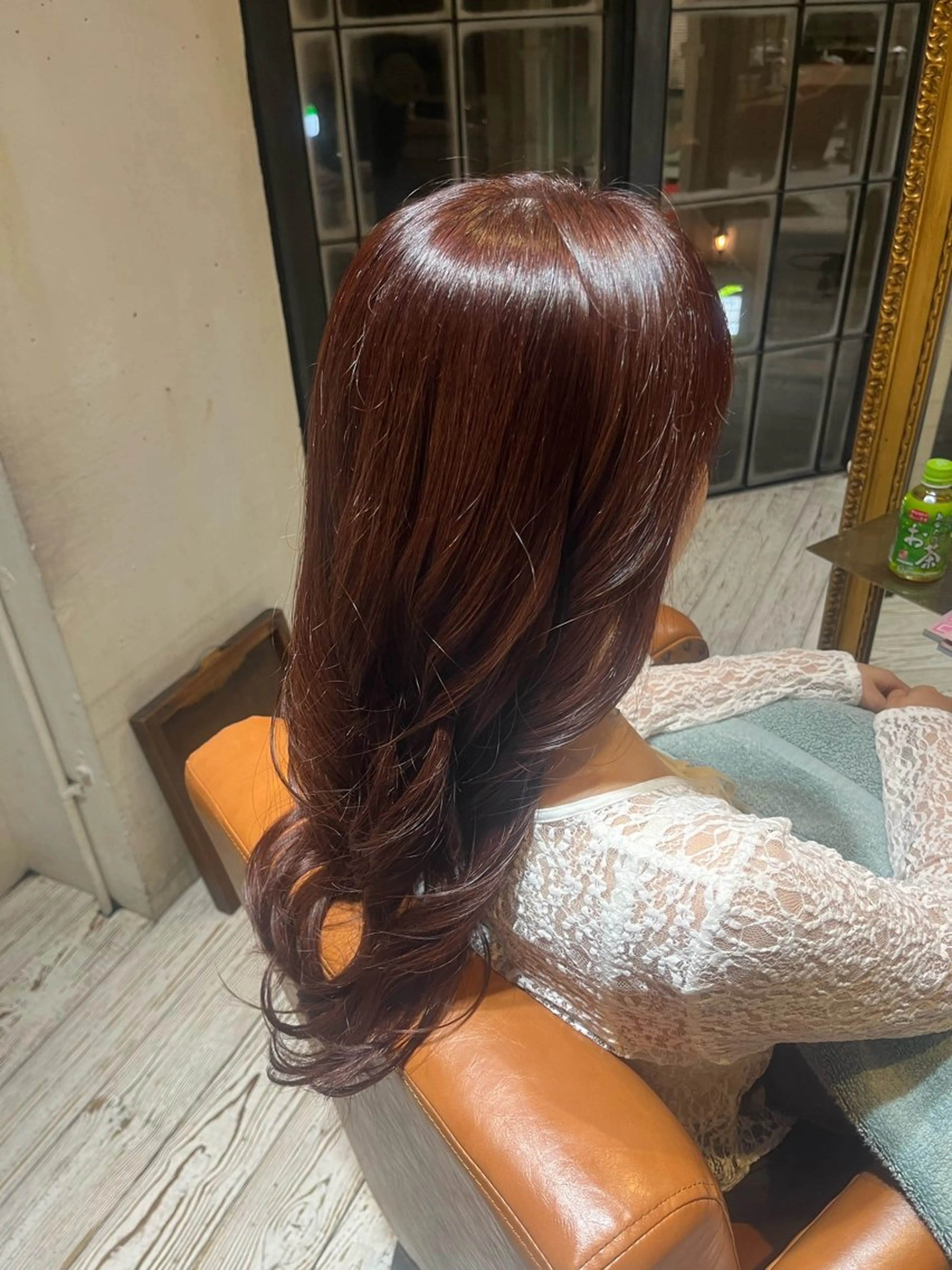 ロング カラー カシス ラベンダーカラー 美濃 咲穂のヘアスタイル