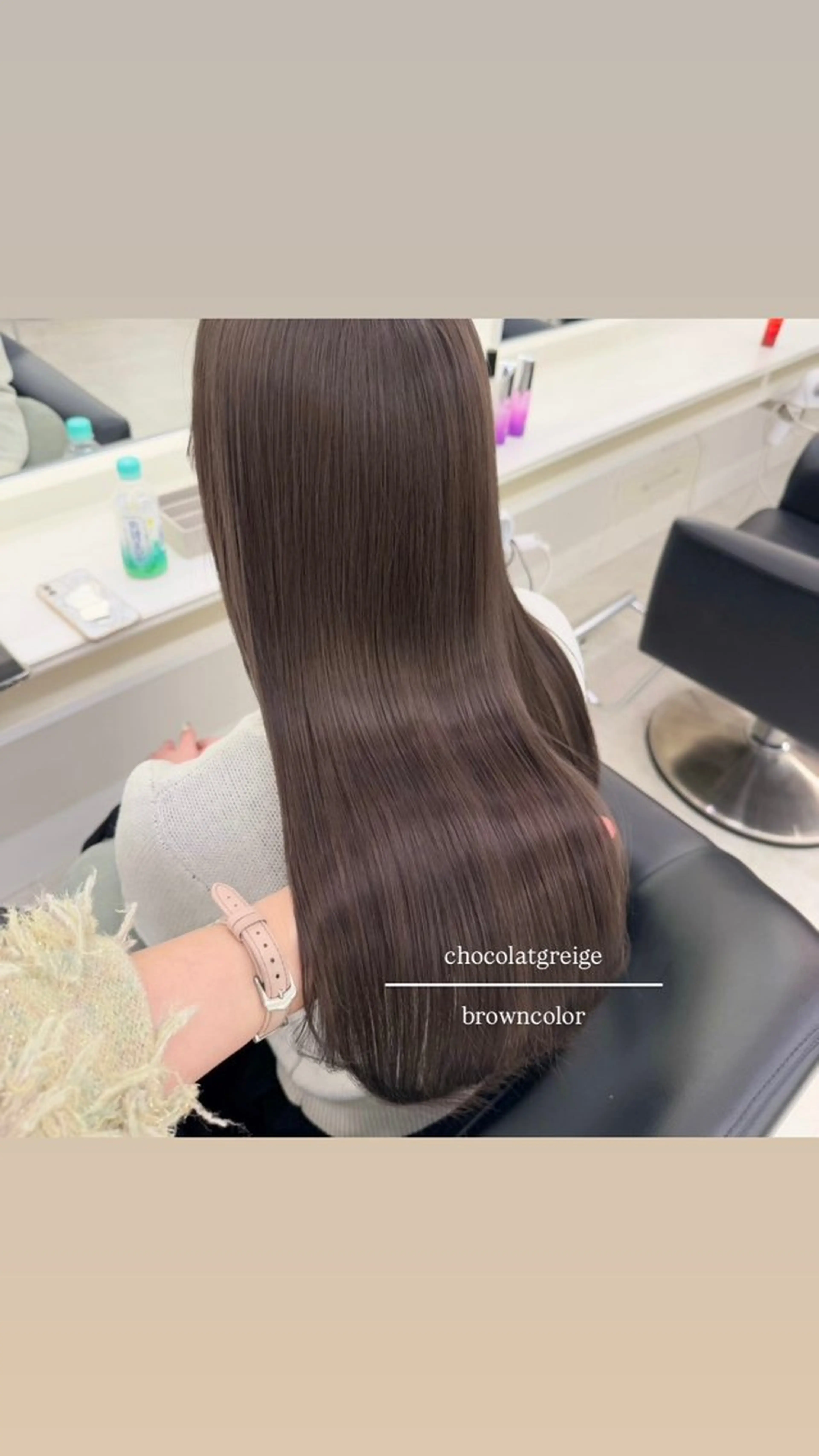 ロング カラー ヘアカラー ParveMix 🩶🫧入江 香名のヘアスタイル