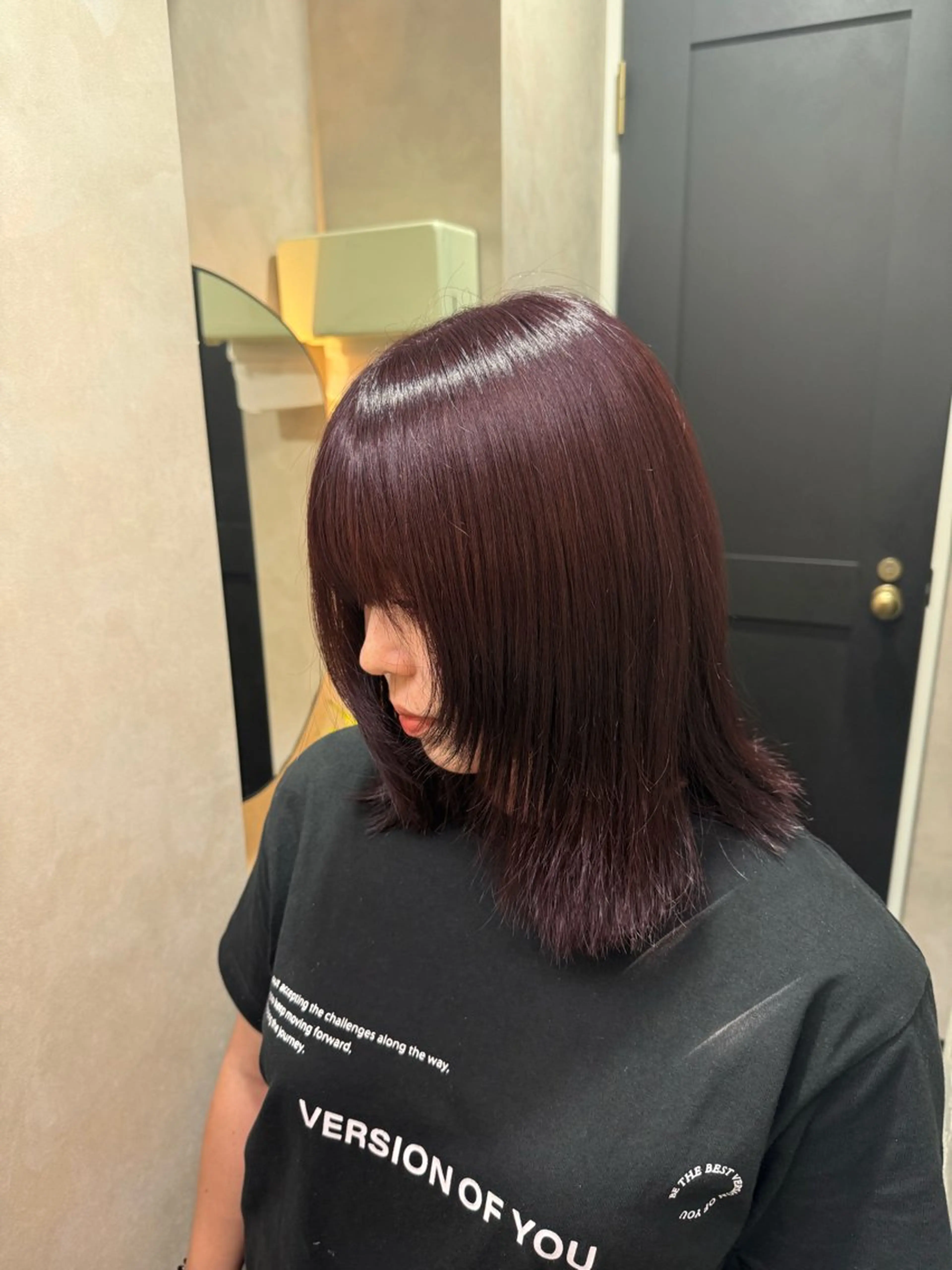 ミディアム カラー 🪐レイヤー/美髪 カラー/加野彩果🪐のヘアスタイル