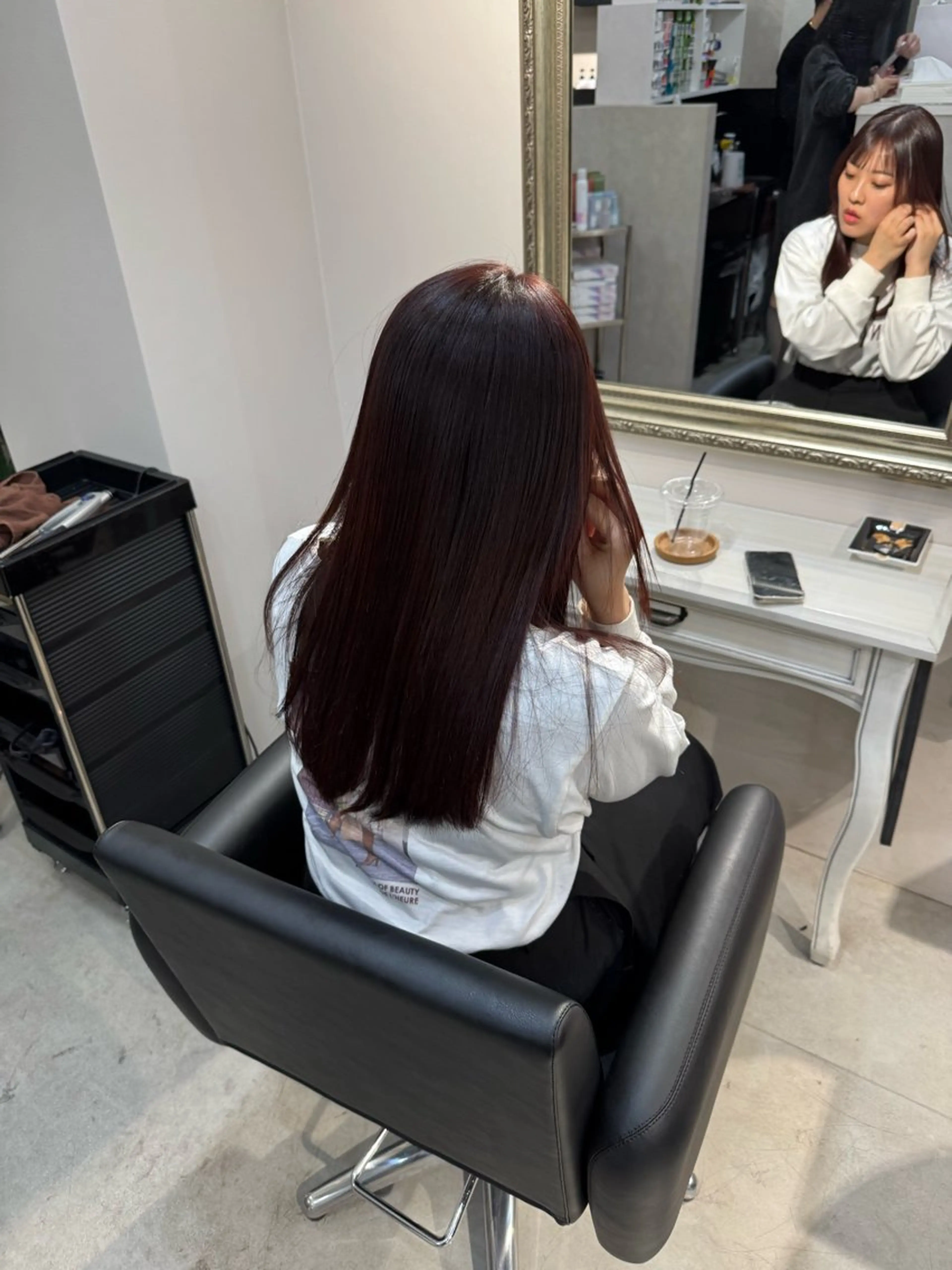 ロング カット ヘアカラー トリートメント reira/堀江/ 透明感カラーのヘアスタイル