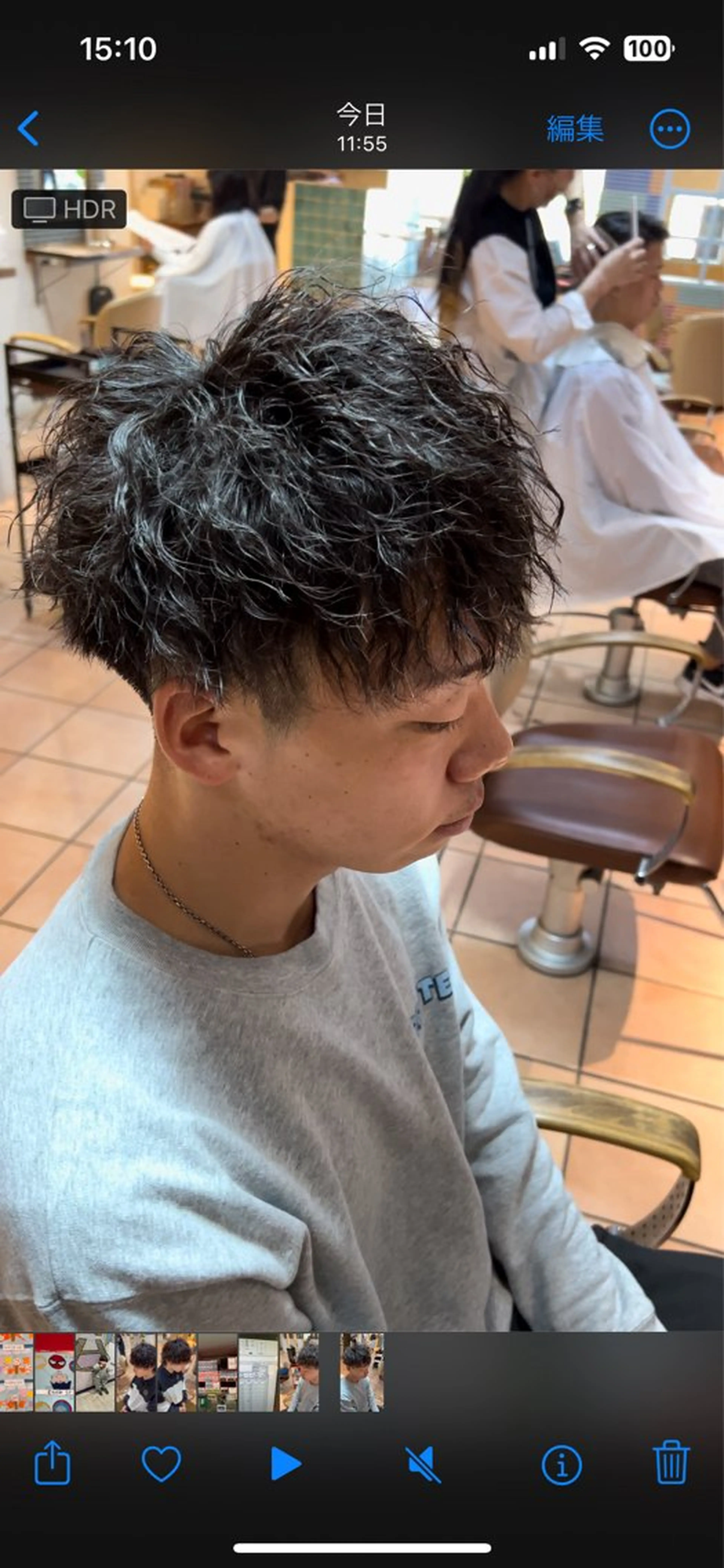 ショート パーマ メンズ カット パーマ トリートメント 朝3分でキマる 村上陸のヘアスタイル