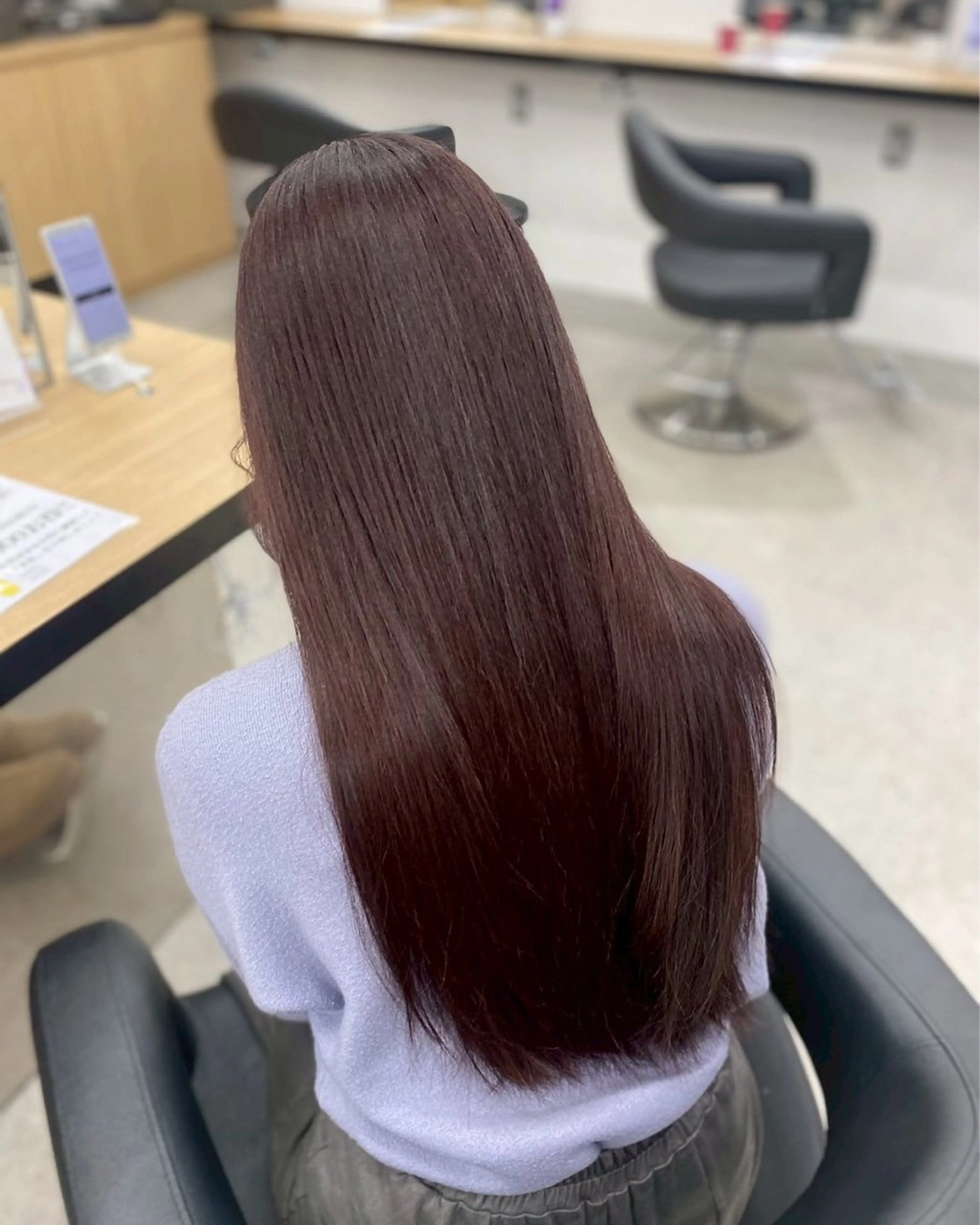 ロング カラー 韓国風レイヤー透明感 艶髪カラー/岡田悠希のヘアスタイル