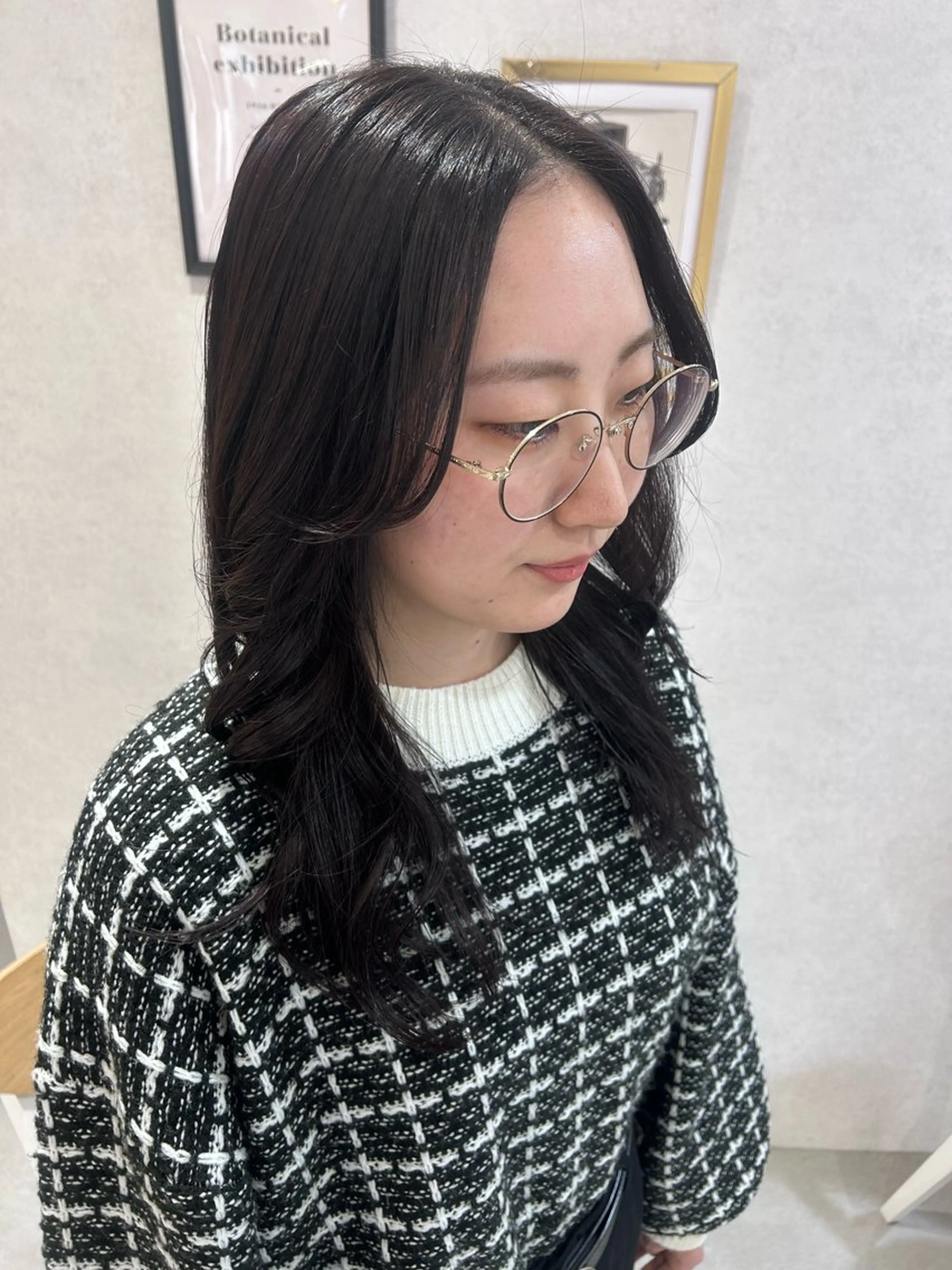 セミロング maoお洒落ヘア bob/艶カラーのヘアスタイル