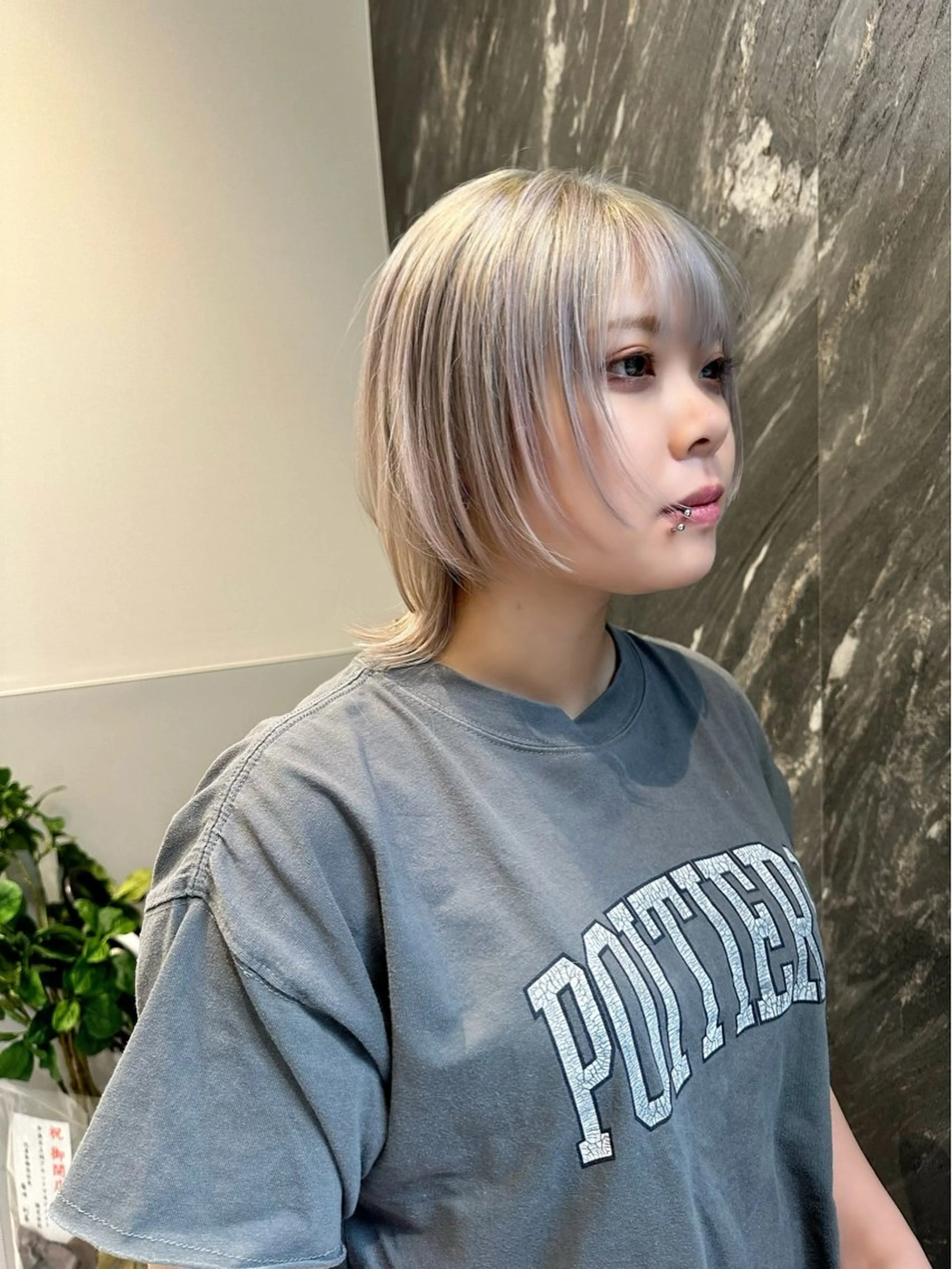 ショート ウルフカット カット ヘアカラー トリートメント 🦋レイヤーカット ミドリカワ🦋のヘアスタイル