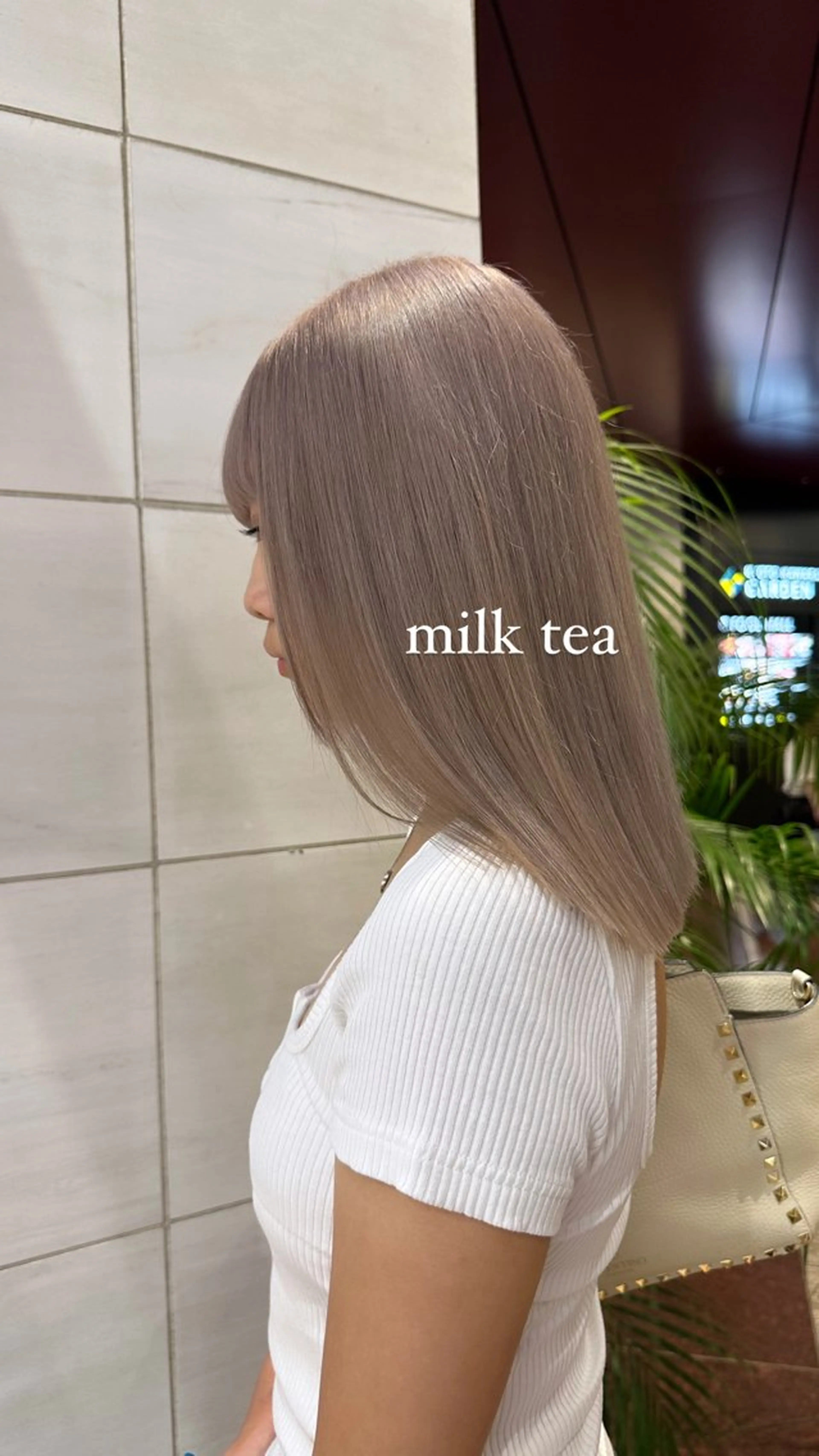 メンテナンスカット+ブリーチカラーの写真