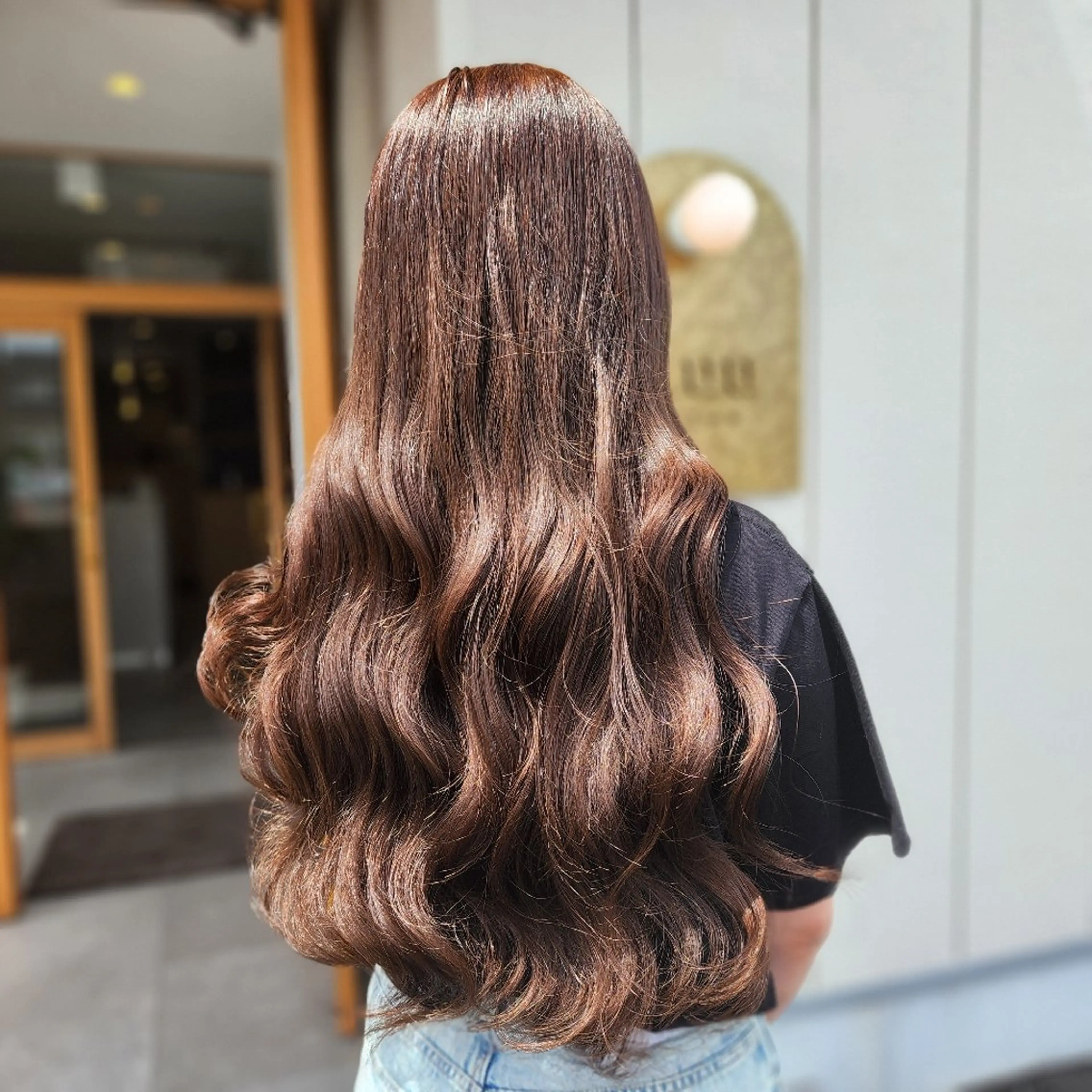 ロング カラー ブラウンカラー O.hair designers所属・シールエクステ🎀 ホシノ🕒ユウカのヘアスタイル