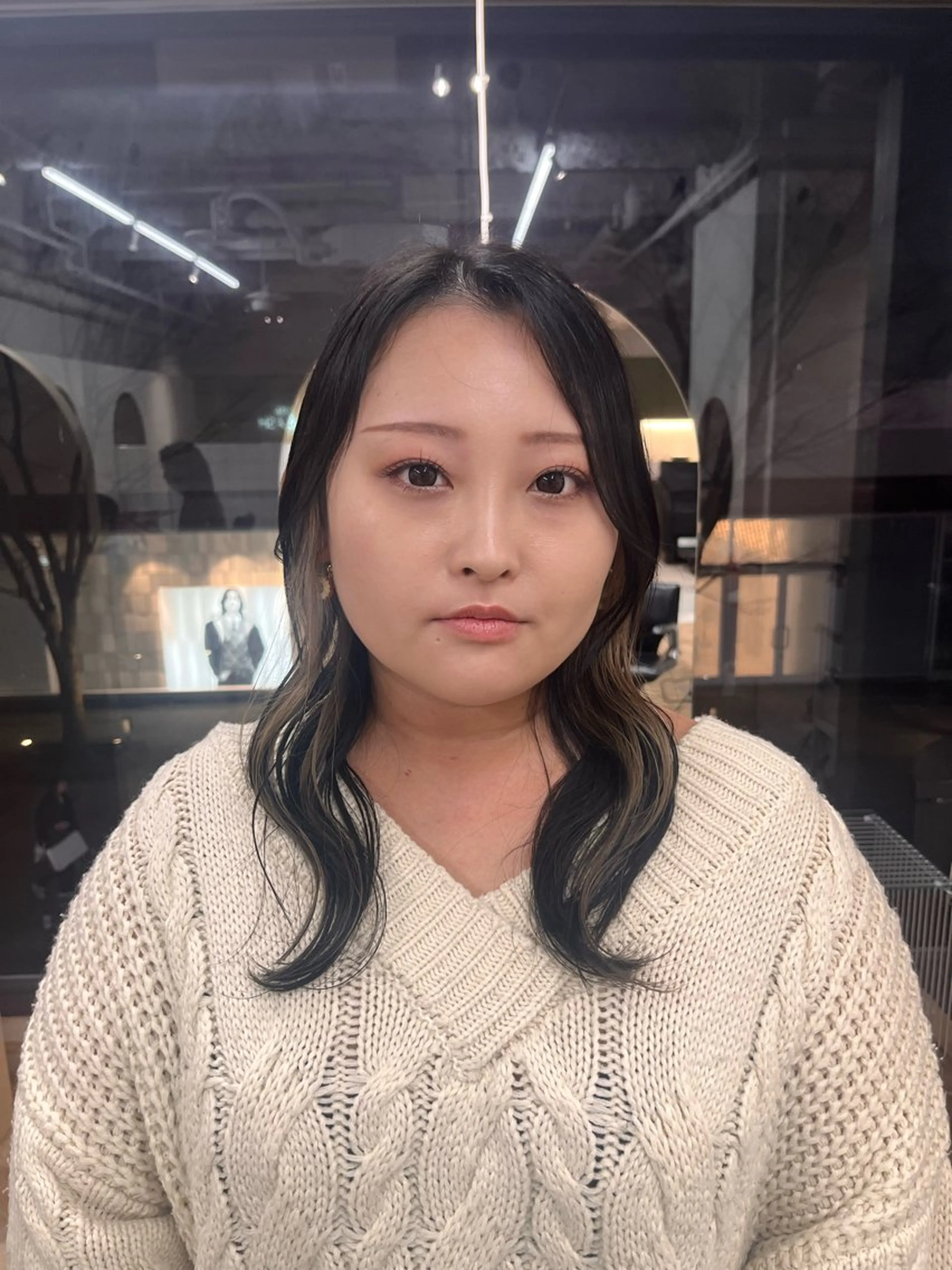 ミディアム ヘアカラー トリートメント パーマ/縮毛矯正 /韓国風/佐藤里咲のヘアスタイル