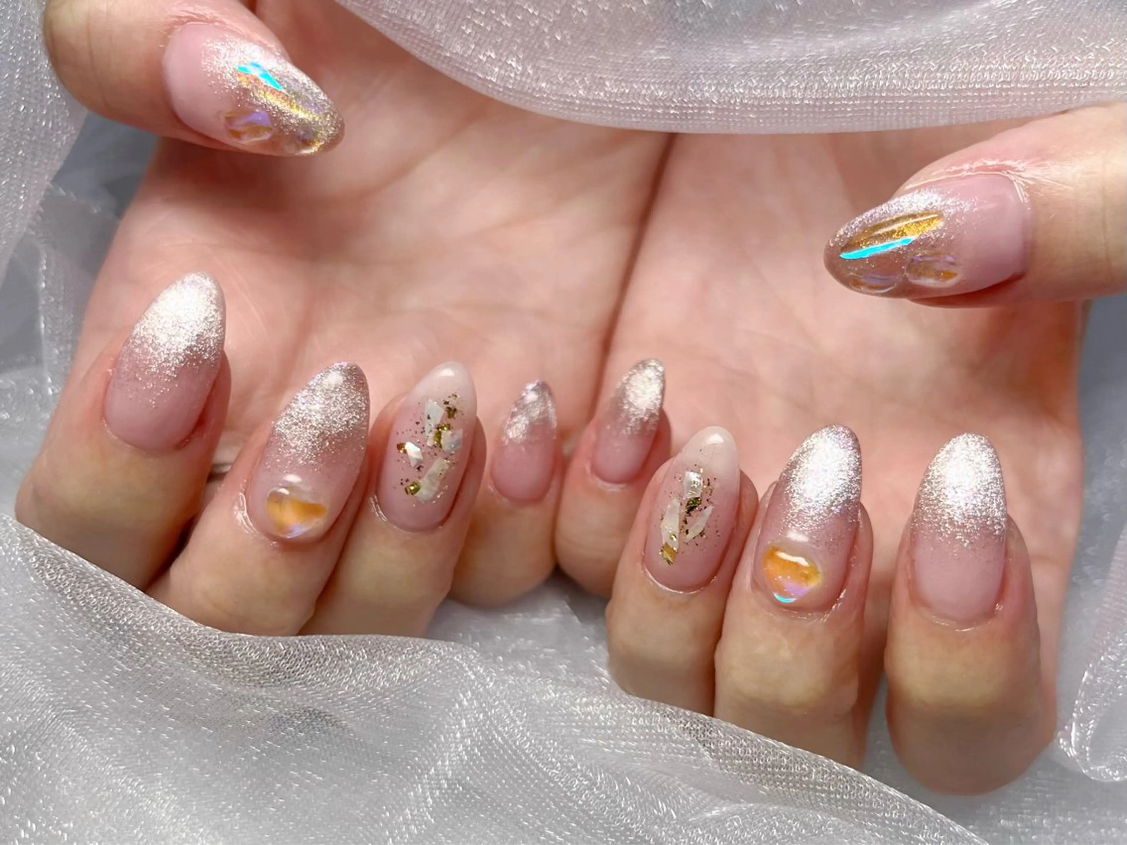 ネイル ワンホンネイル Queennail 北堀江Yumiのネイルデザイン
