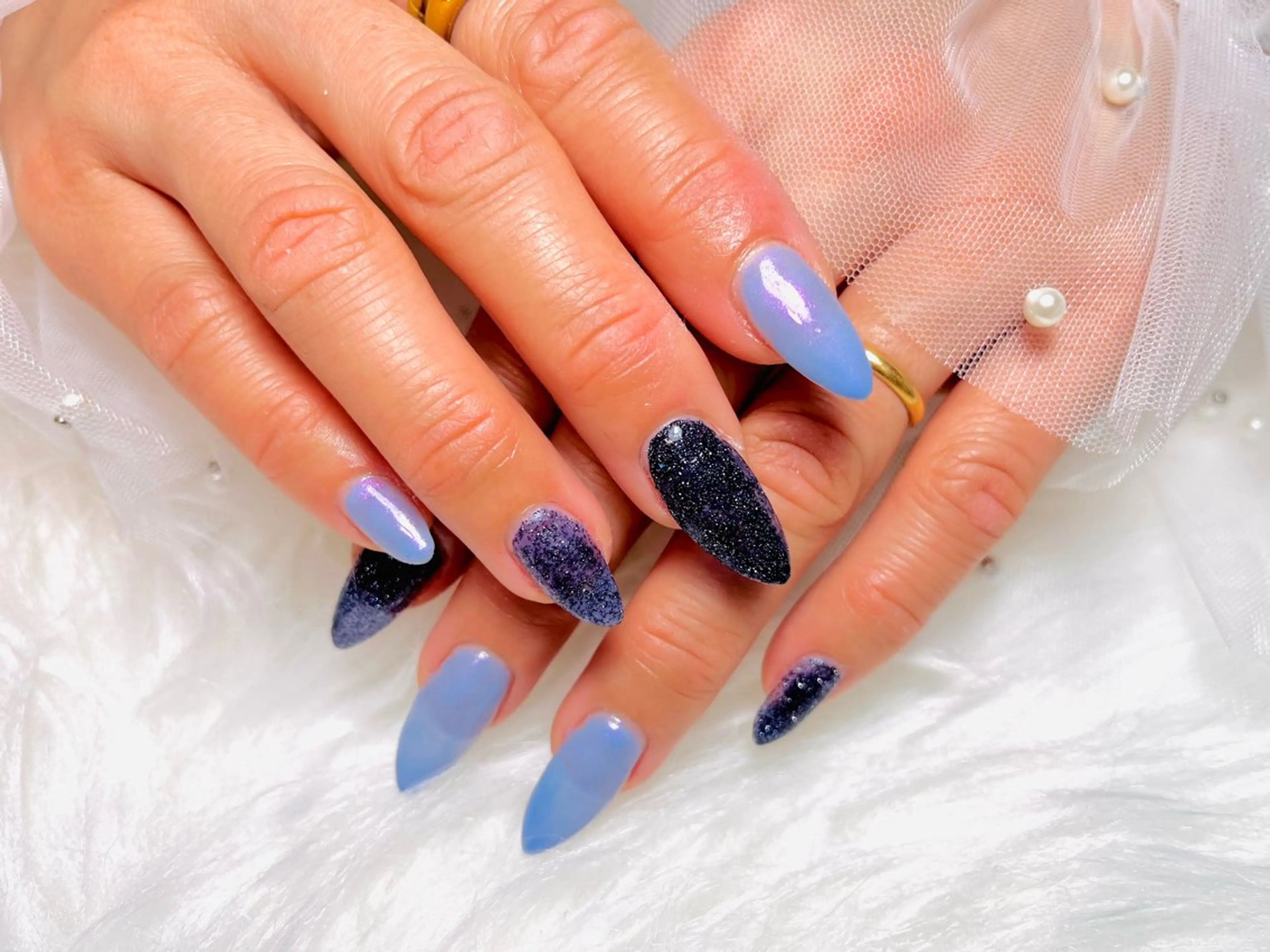 ✨平日3名様限定✨ワンカラー【オフなし】❤️ラメも可能🙆‍♀️色2色まで🩵の写真